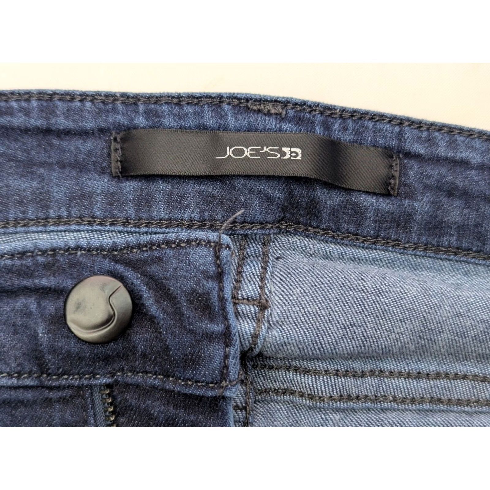Vintage Joe's Jeans Blue 90s Petite Bootcut Jeans Women 26P 28x31 Mid Rise Stretch Denim 5-Pocket Gunmetal Zipper Button Front USA Theme Size 26" / US 2 / IT 38 - 6 Thumbnail
