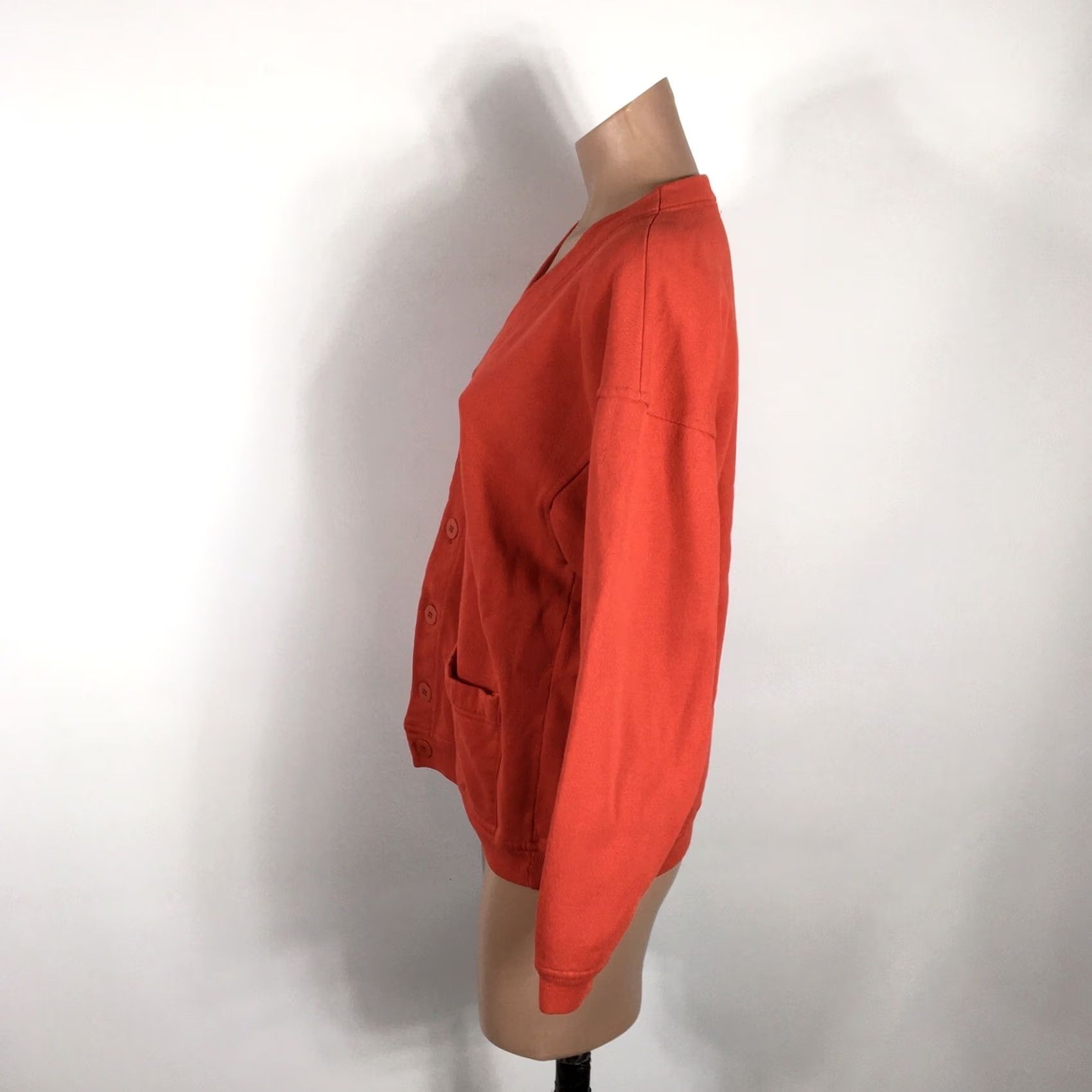 Hanes Vintage 80s/90s Hanes Button Down Cardigan Red Sweatshirt Size S / US 4 / IT 40 - 6 Thumbnail
