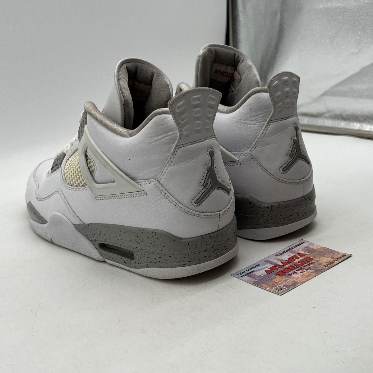 Jordan Brand Air Jordan 4 white Oreo Size US 11.5 / EU 44-45 - 4 Thumbnail