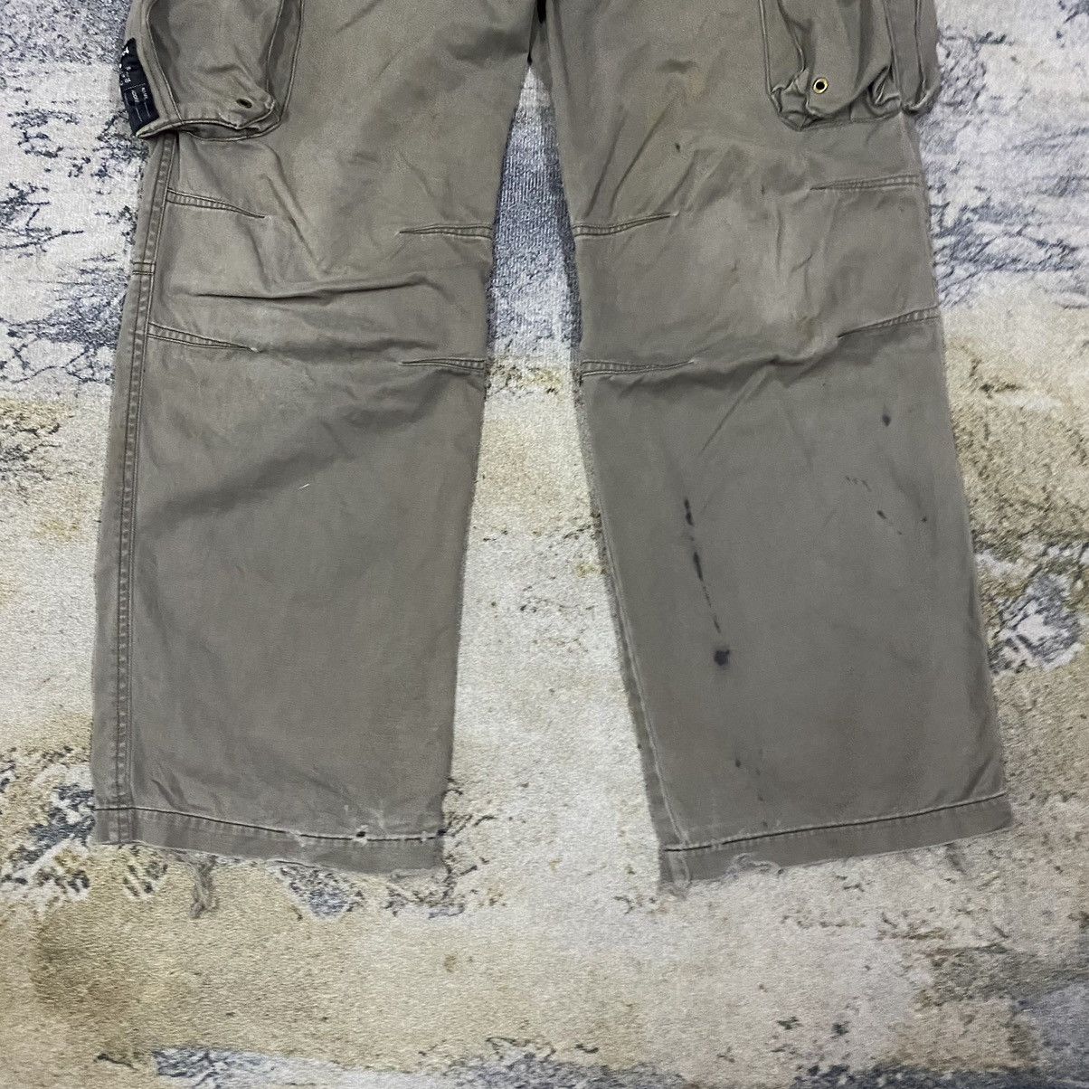 Japanese Brand × Vintage Faded Army Blue Cross Cargo Pants Size US 29 - 3 Thumbnail