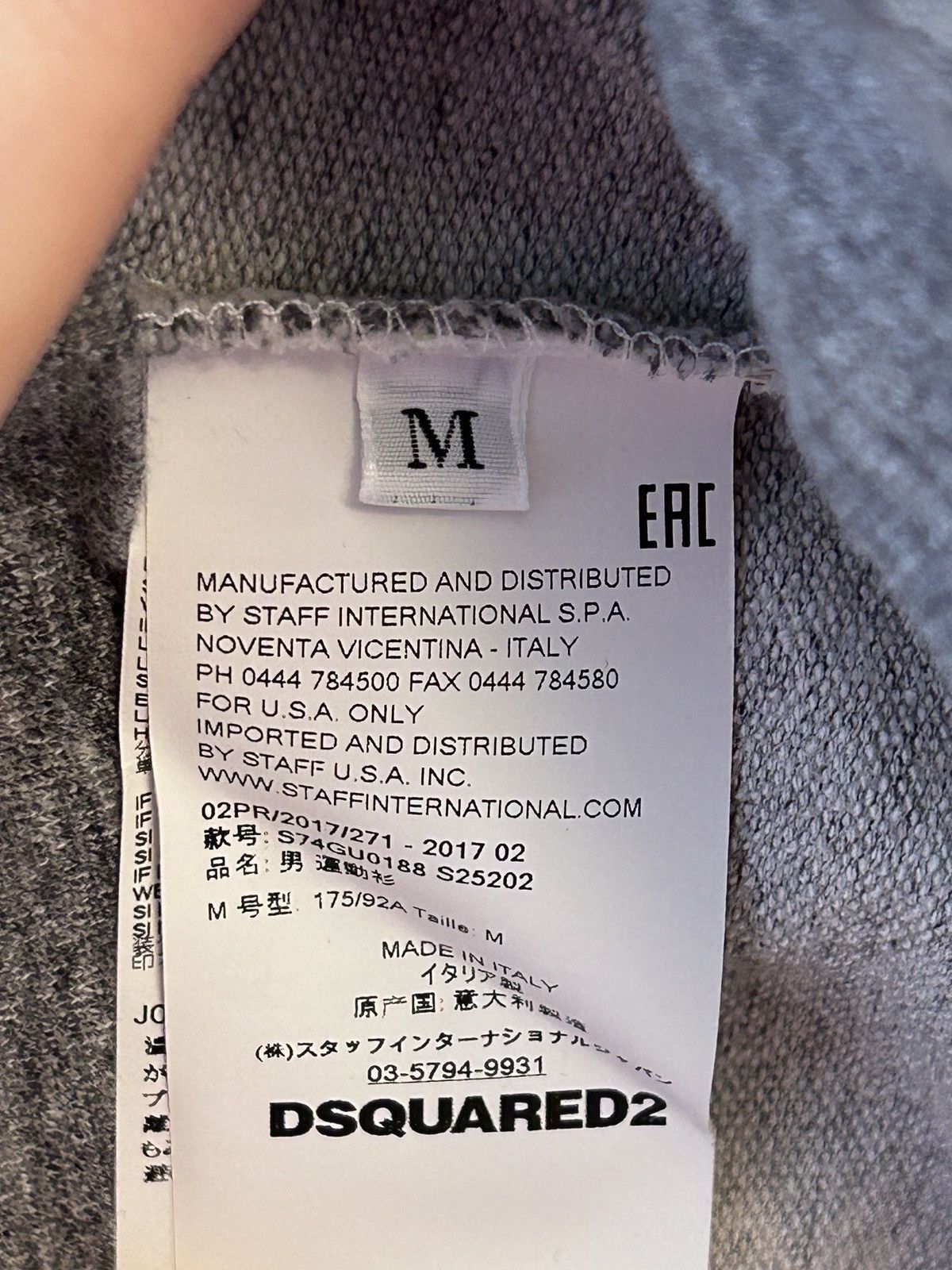 Dsquared2 Dsquared2 crewneck sweatshirt in grey marl with red logo M Size US M / EU 48-50 / 2 - 4 Thumbnail