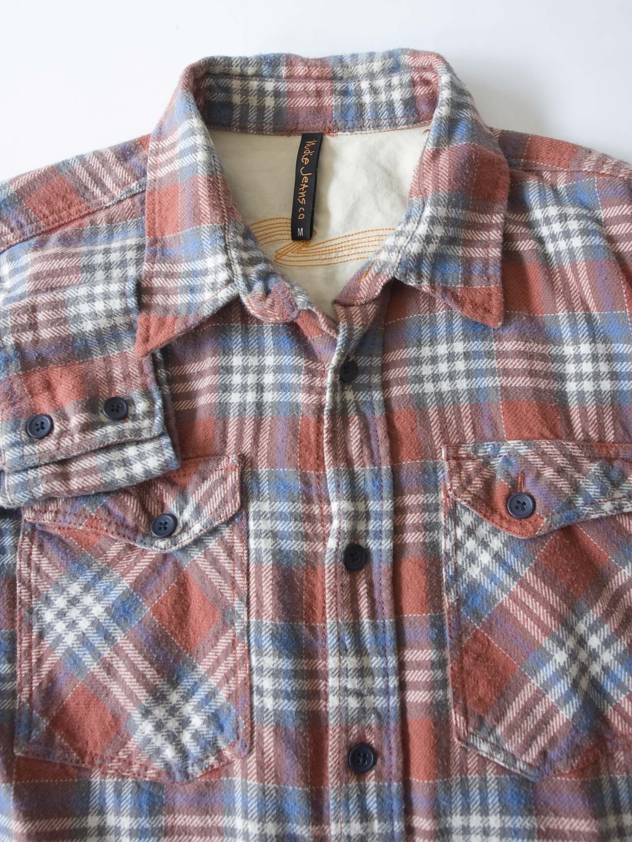 Nudie Jeans Nudie Jeans Shirt Flannel Size M Plaid Size US M / EU 48-50 / 2 - 2 Thumbnail