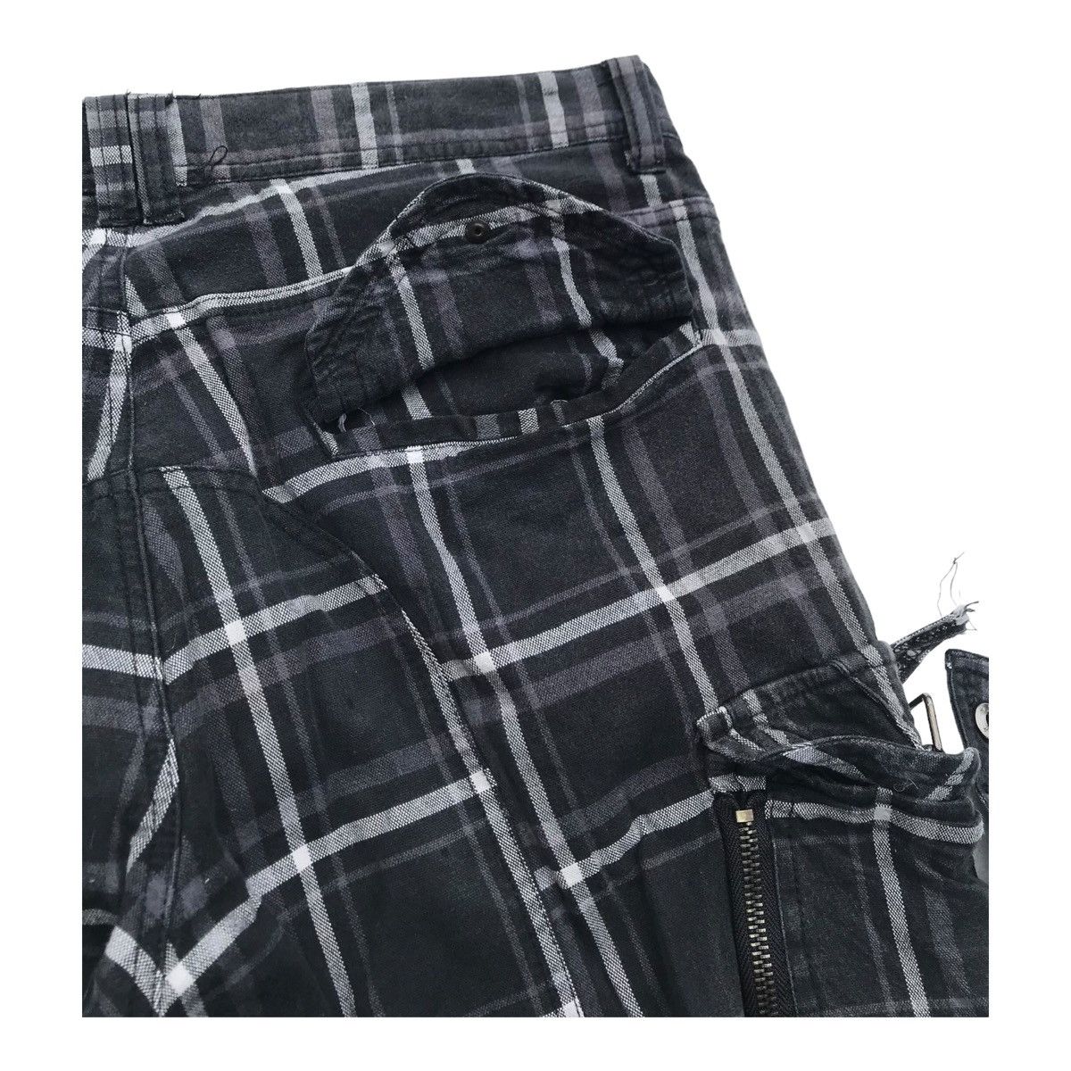 Other 31040=Skkone Checked Multipocket Utility Cargo Pants Size US 30 / EU 46 - 12 Thumbnail