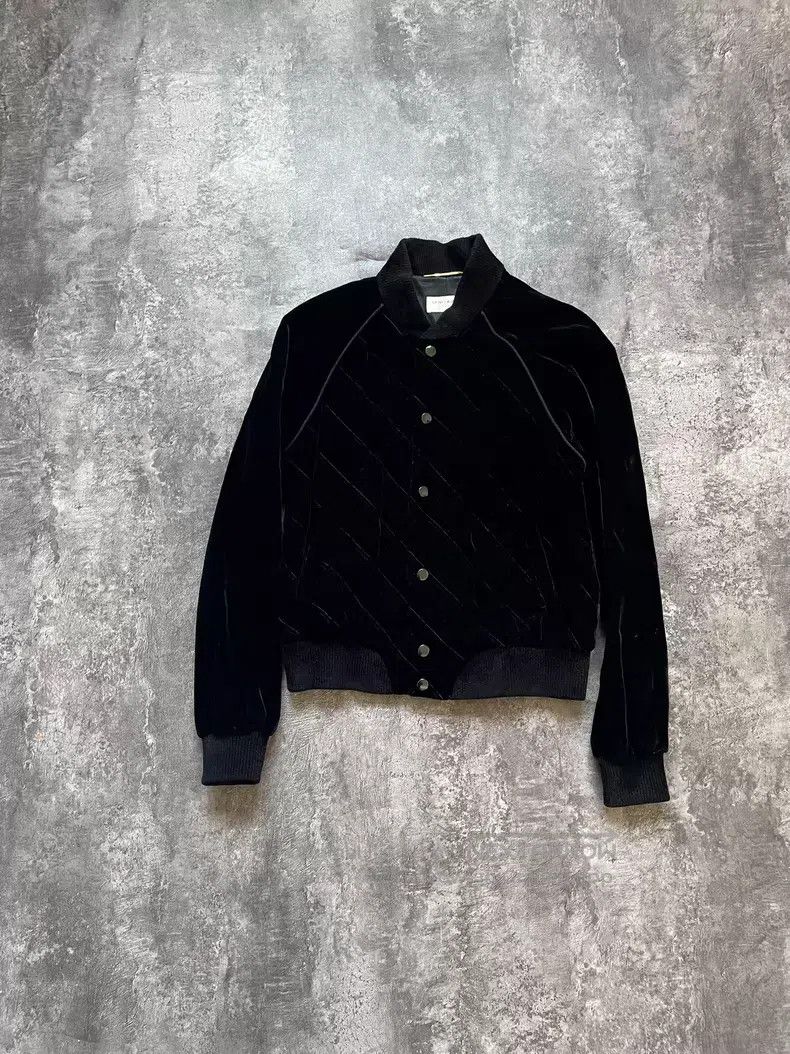Saint Laurent Paris Saint Laurent Paris Black Velvet Diamond Quilted Cotton Ja Size XS / US 0-2 / IT 36-38 - 1 Thumbnail