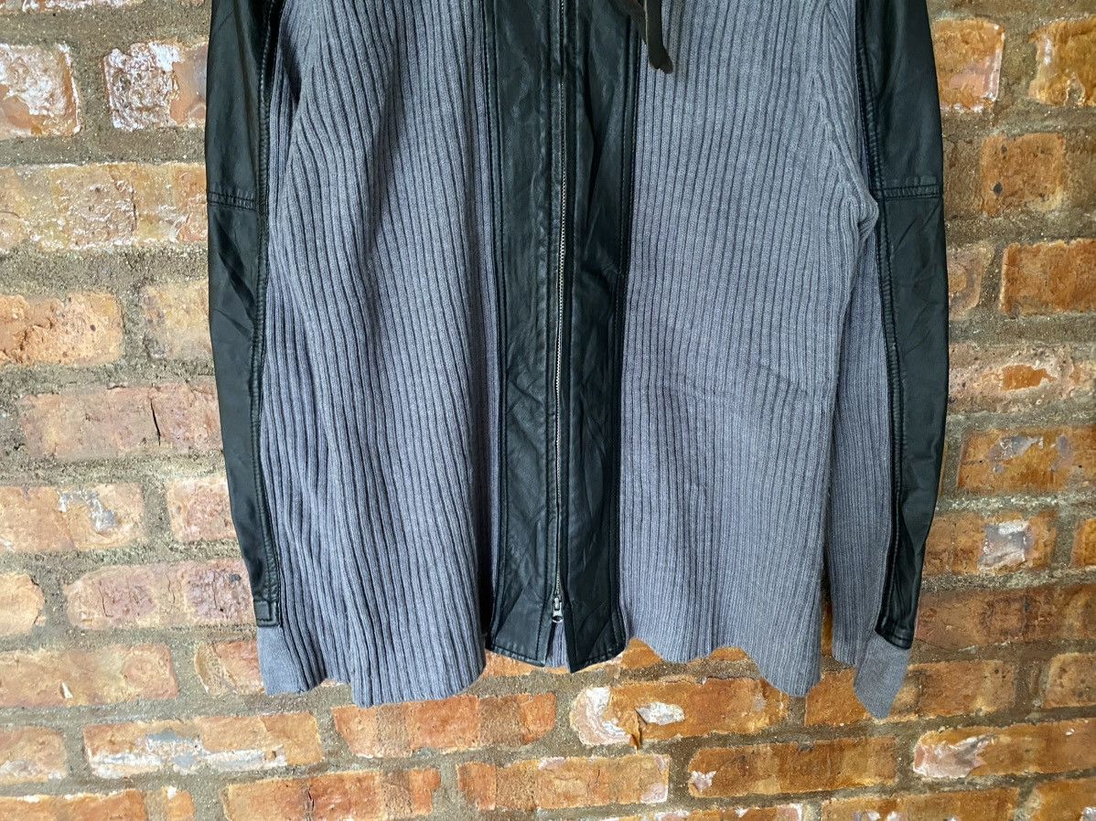 Sheepskin Leather and knit jacket