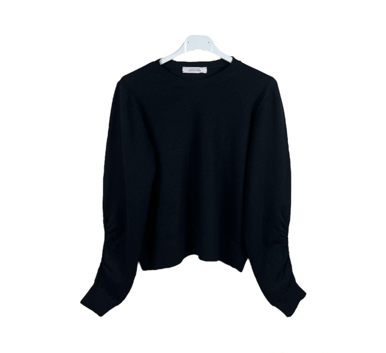 image of Wool Avant Garde Y2K Sweater Jumper in Black, Women's (Size Medium)