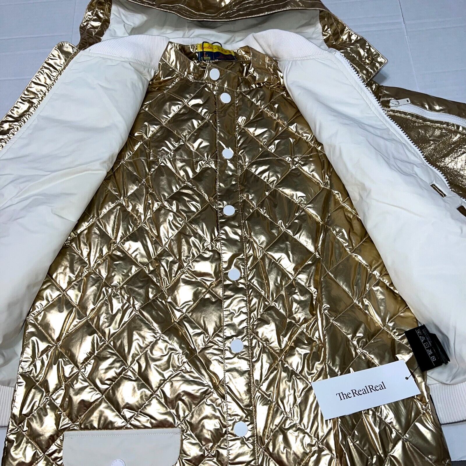 Burton L.A.M.B. By Burton DryRide Gold Metallic Jacket & Vest Large Size L / US 10 / IT 46 - 4 Thumbnail