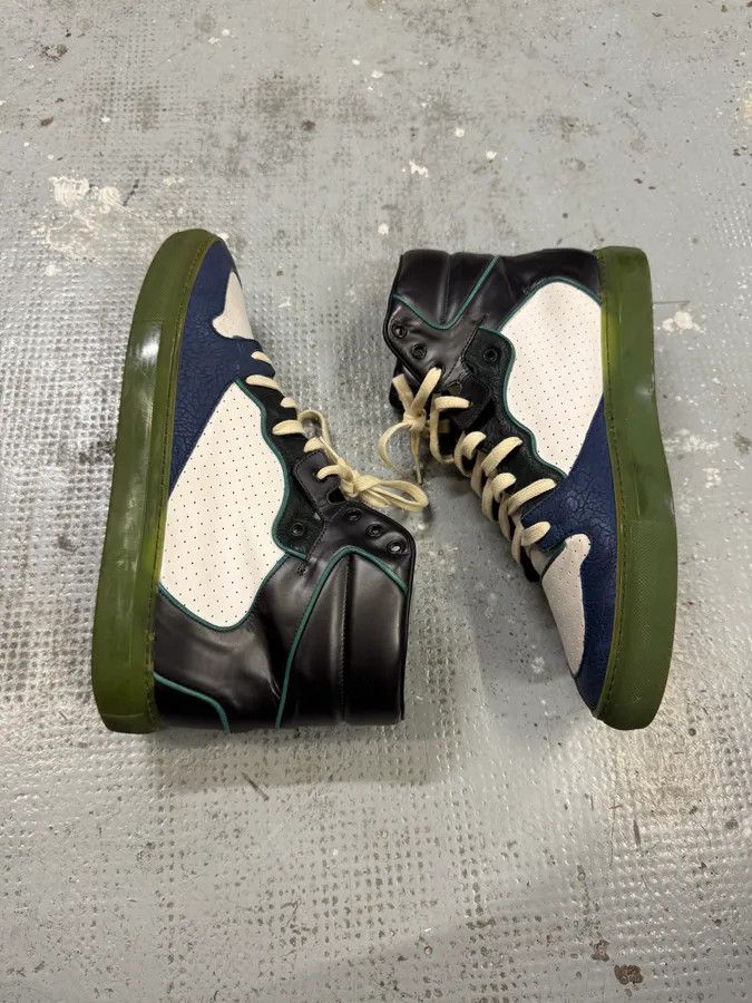 Balenciaga Balenciaga City Navy & White High Sneakers Size US 11 / EU 44 - 4 Thumbnail