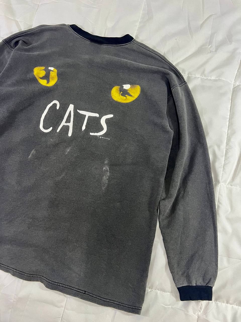 Vintage Vintage Faded Cats Movie Vneck Longsleeve Size US M / EU 48-50 / 2 - 5 Thumbnail