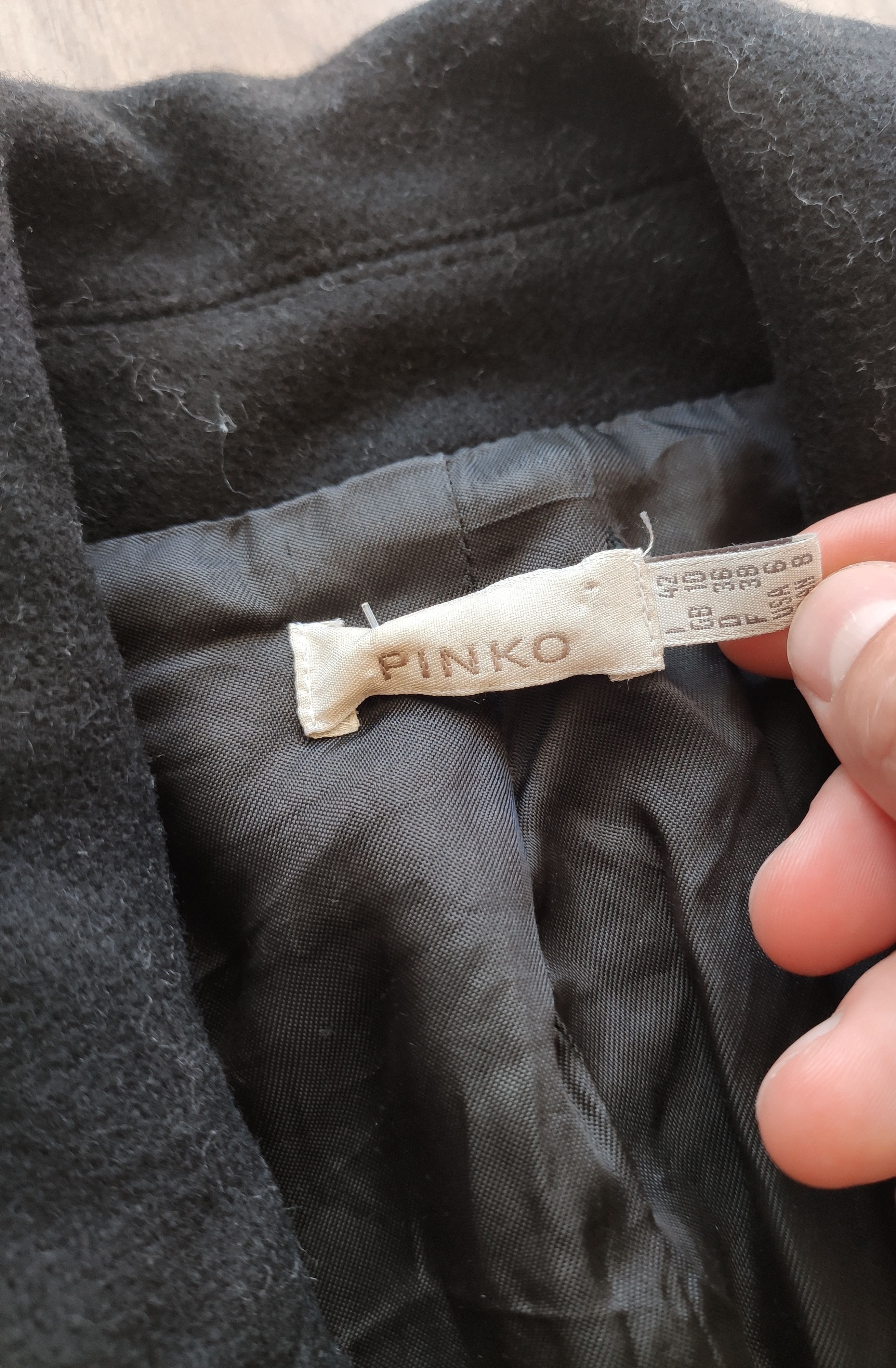 Pinko Pinko wool coat women long black trench Size S / US 4 / IT 40 - 6 Thumbnail