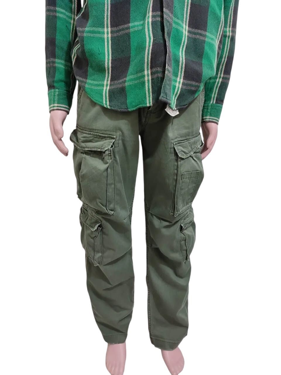 Japanese Brand Real Crush Clothing Multipocket Cargo Tactical Pants Size US 34 / EU 50 - 1 Thumbnail