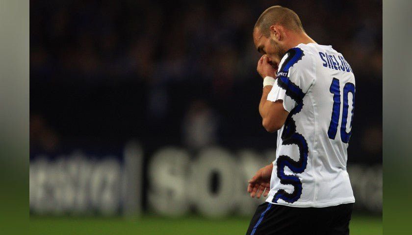 Nike Inter Milan Away 2010-11 Sneijder #10 Soccer Jersey Size US XXL / EU 58 / 5 - 3 Thumbnail