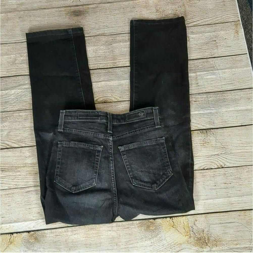 AG Adriano Goldschmied Ag Adriano Goldschmied Alexxis high rise straight jeans 23R Size 23" - 5 Thumbnail