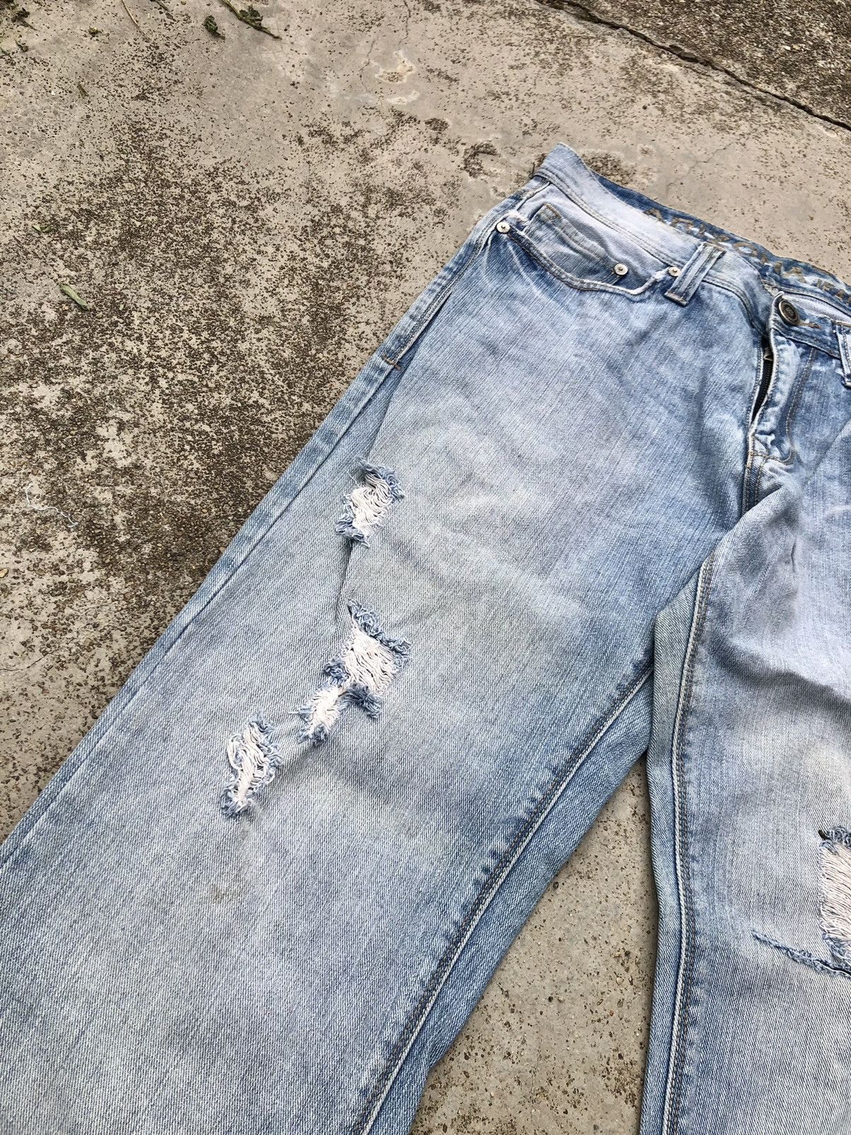 Vintage DISTRESSED DENIM BY ARIZONA JEANS Size US 30 / EU 46 - 3 Thumbnail