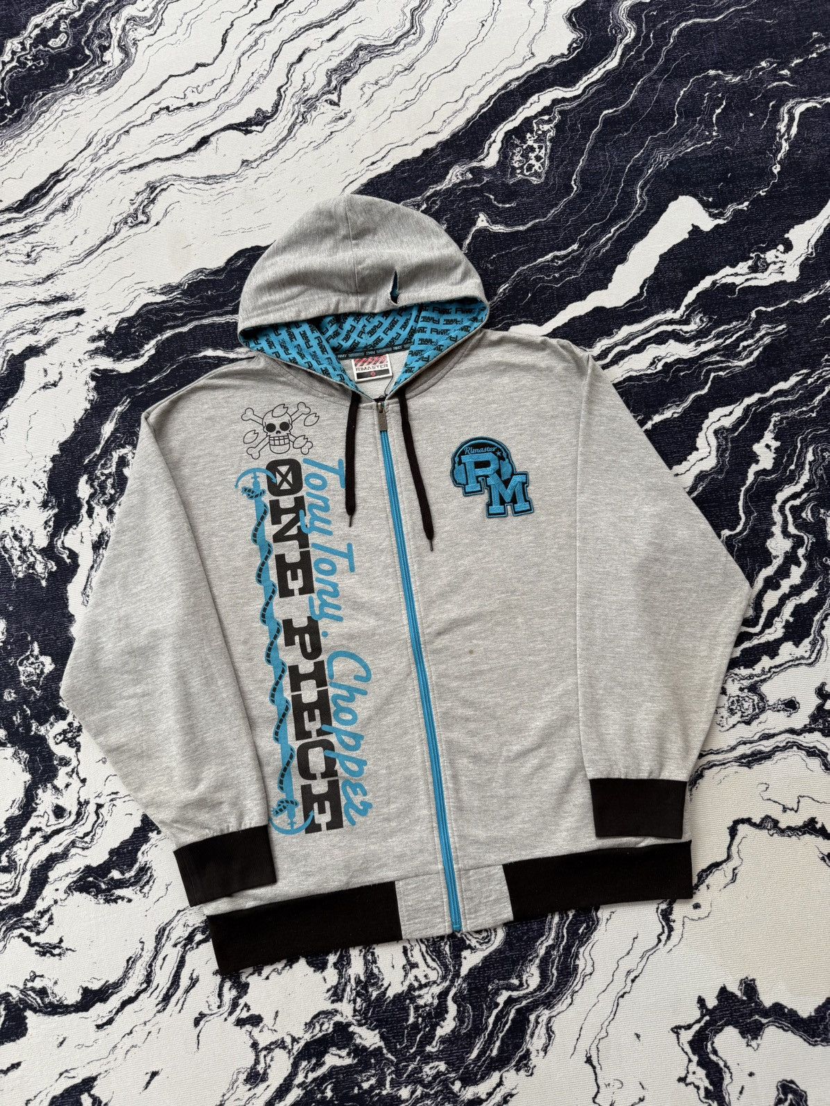 Anime × One Piece × Vintage Rimaster one piece anime ziphoodie Size US XL / EU 56 / 4 - 7 Thumbnail
