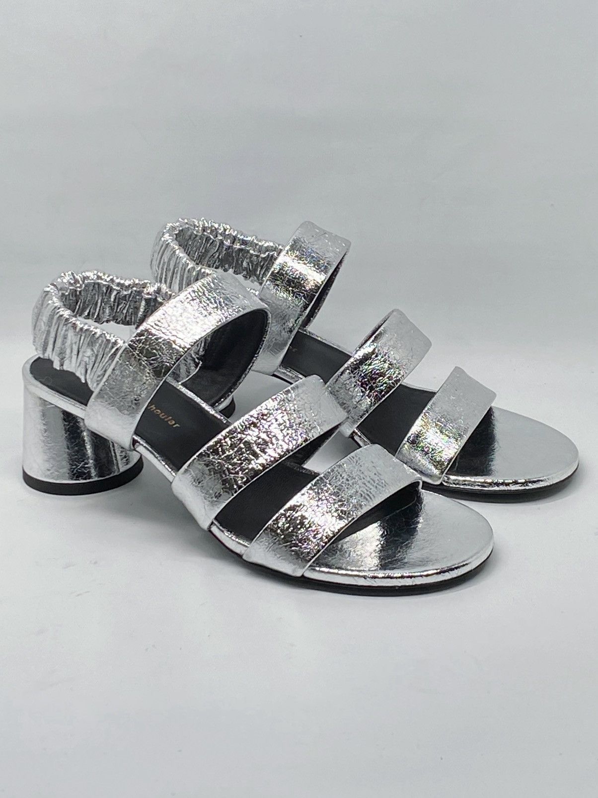 Proenza Schouler Proenza Schouler Silver Slingback Heel Sandals size 36.5 Size US 6.5 / IT 36.5 - 3 Thumbnail