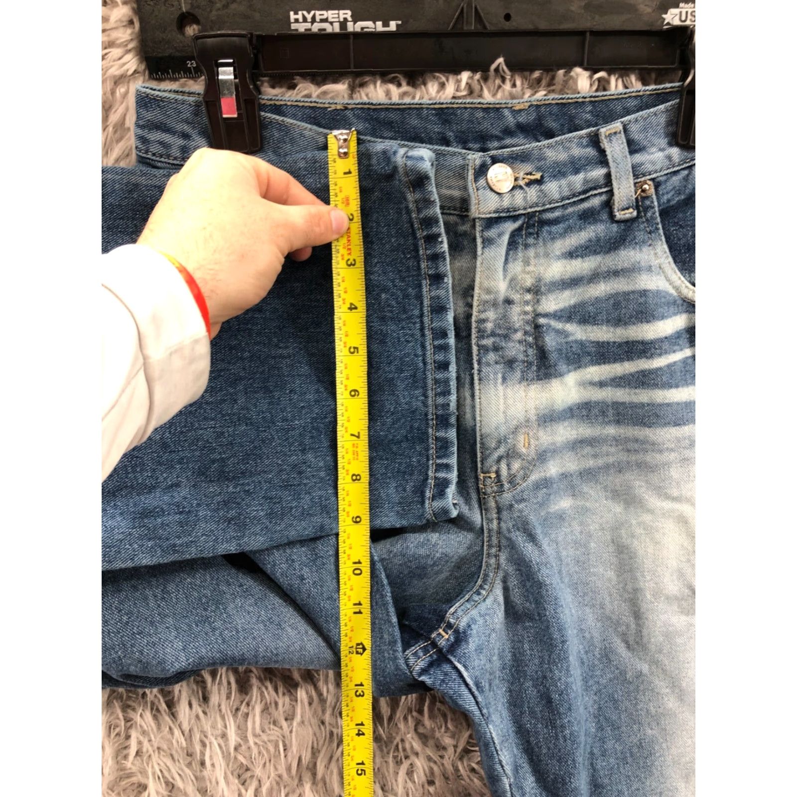 Vintage VINTAGE NY Jeans Bootcut Size 14 Womens Medium Wash Blue Bleached Size 36" / US 14 / IT 50 - 4 Thumbnail