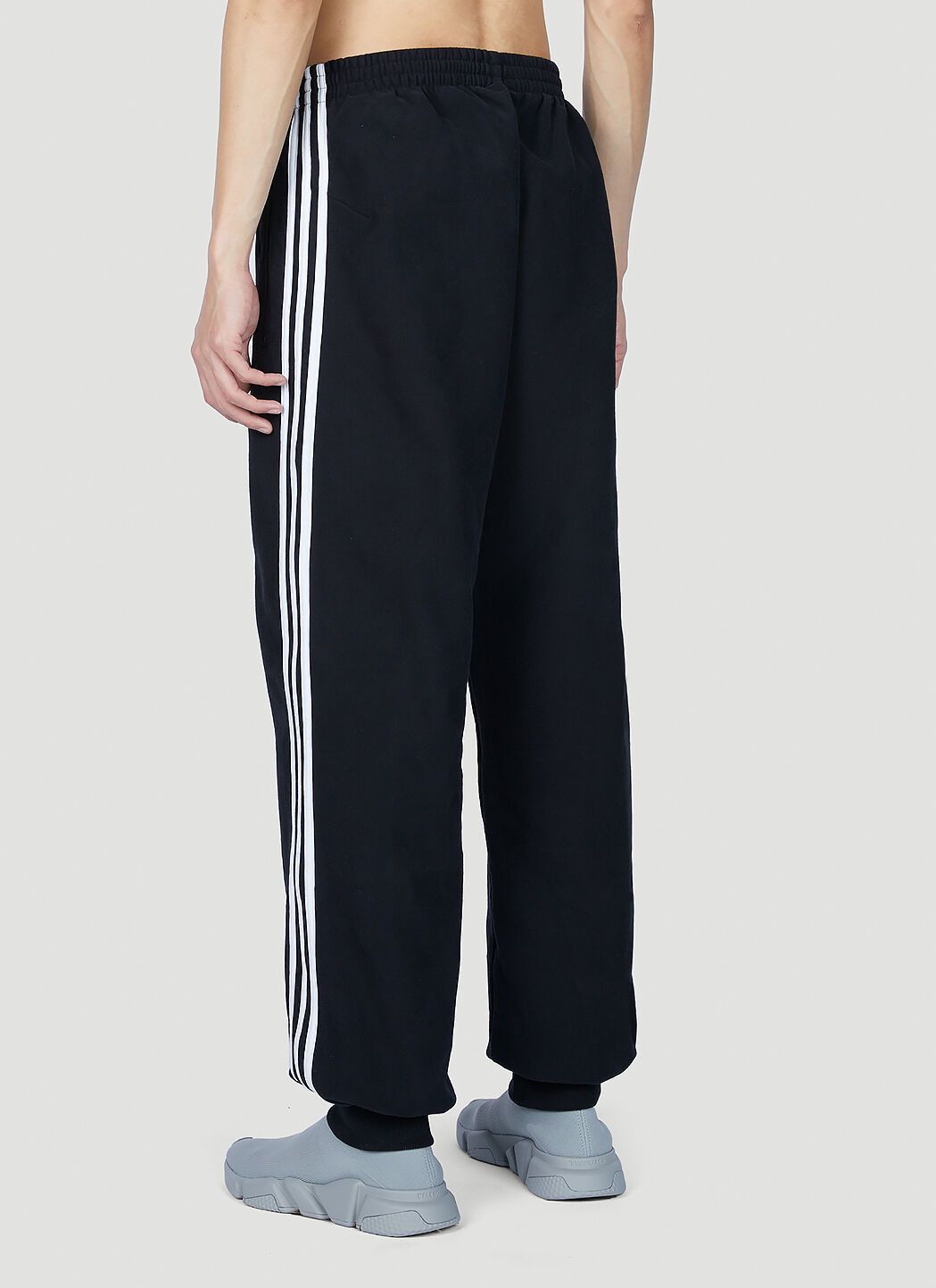 Adidas × Balenciaga XXS Cuffed Relaxed Track Pant Embroidered Logo Stripes SS21 Size US 32 / EU 48 - 18 Thumbnail