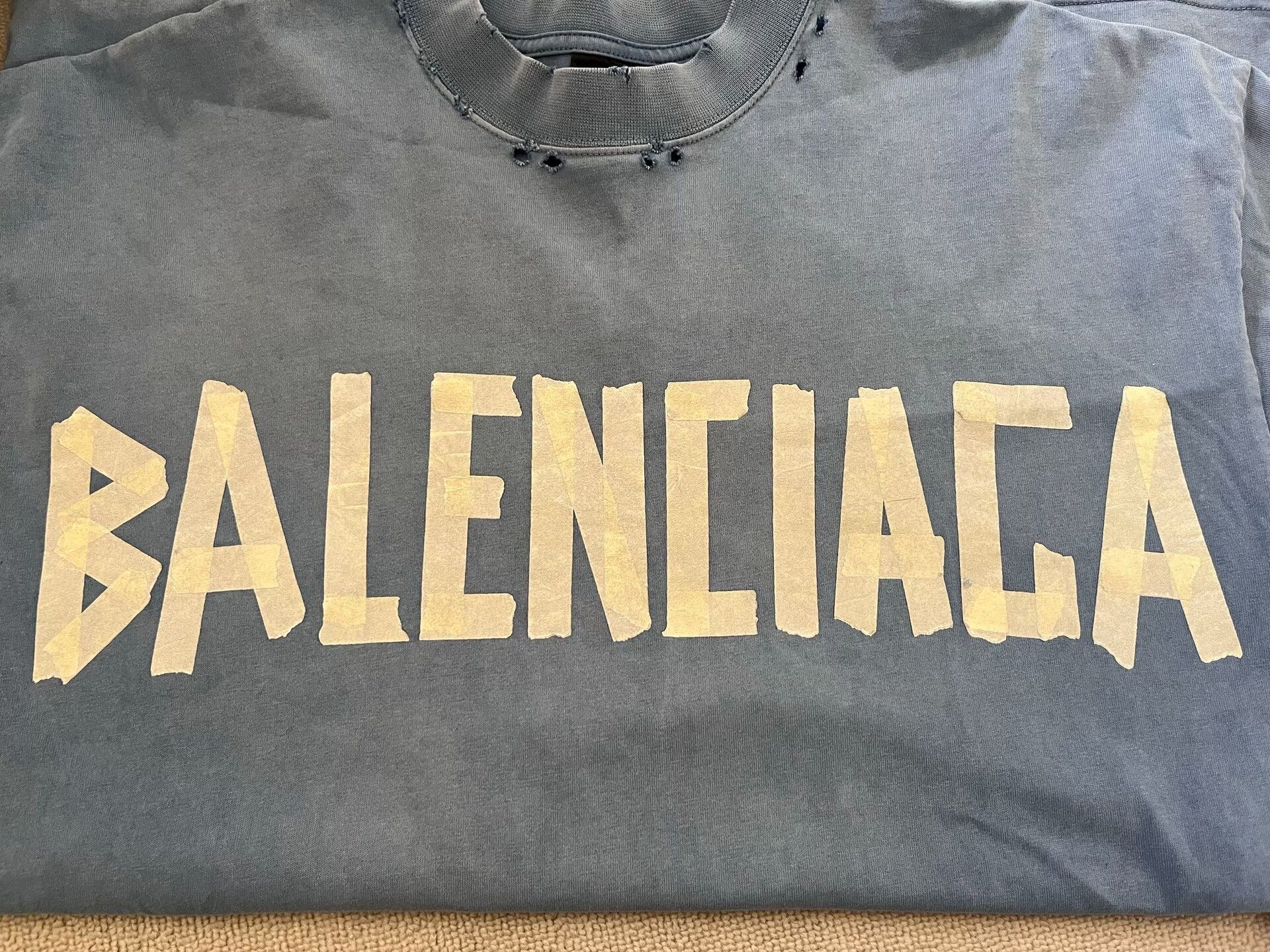 Balenciaga balenciaga logo print short sleeve t-shirt Size US XXS / EU 40 - 3 Thumbnail