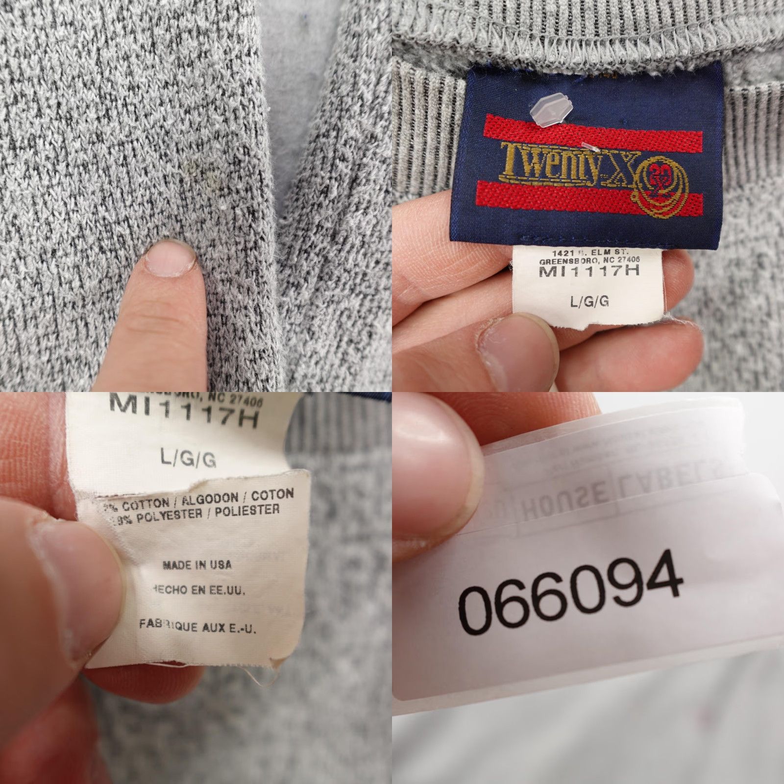 Wrangler VINTAGE Wrangler Sweatshirt Mens Large Crew Western Fleece 90s Logo Embroidered Gray Cotton Polyester Sweater Size US L / EU 52-54 / 3 - 8 Thumbnail