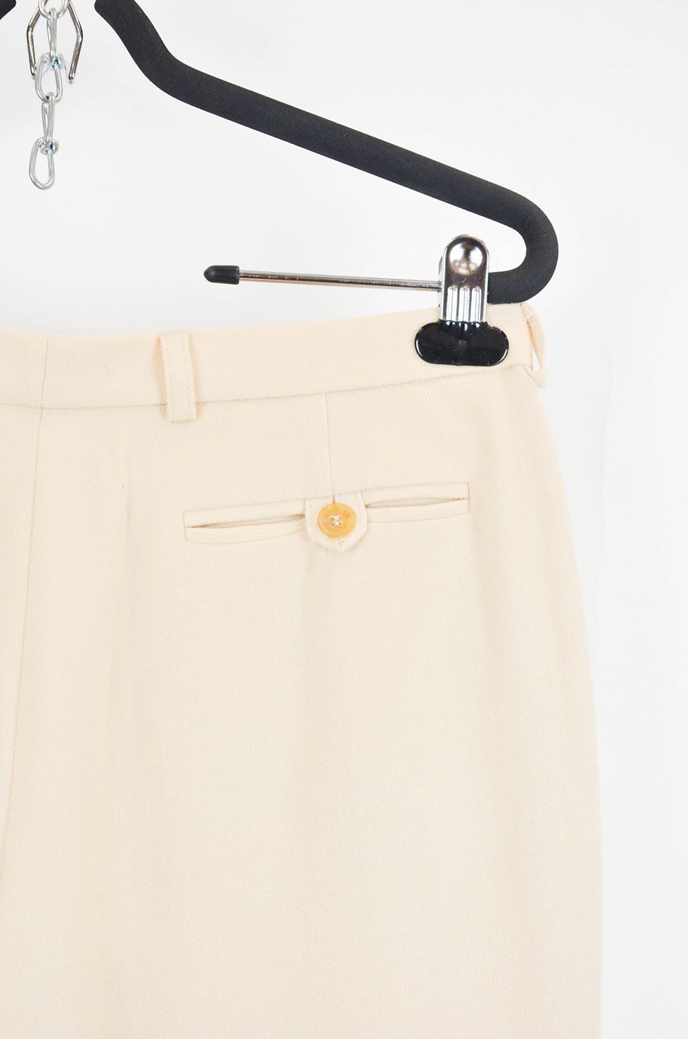 Burberry Burberry London Wool Pants – Beige Classic Fit IT40 Size 27" / US 4 / IT 40 - 8 Thumbnail