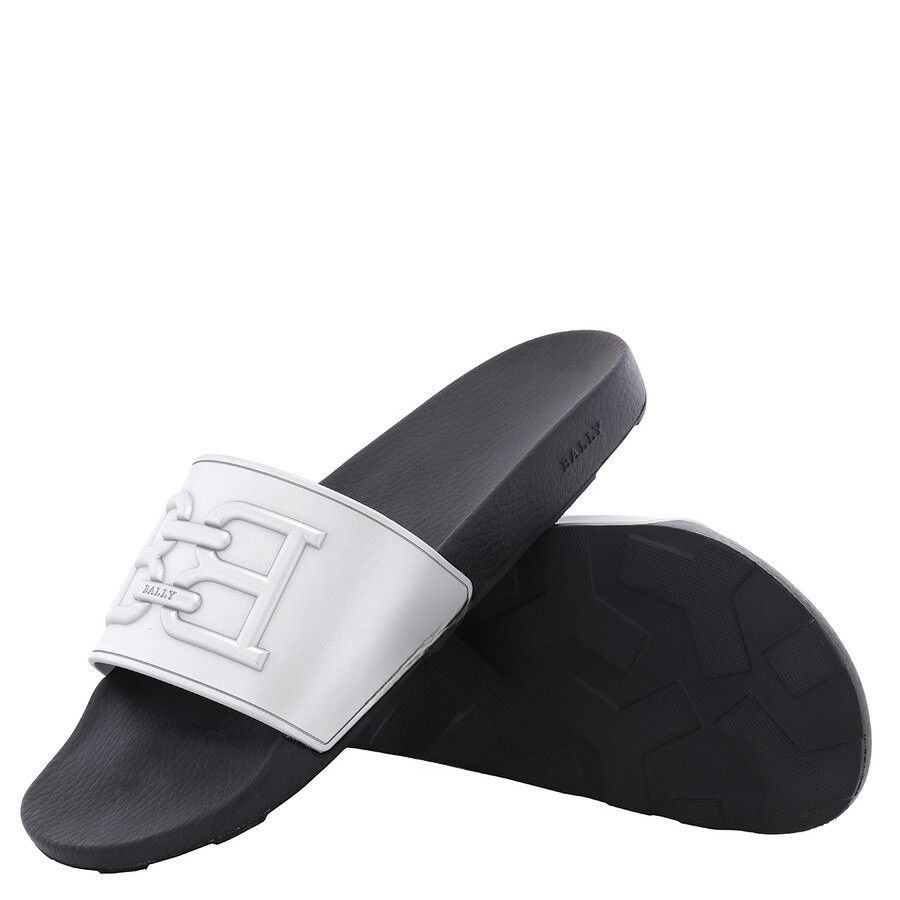 Bally o1y1224 Slippers in Silver/Black Size US 11 / EU 44 - 4 Thumbnail