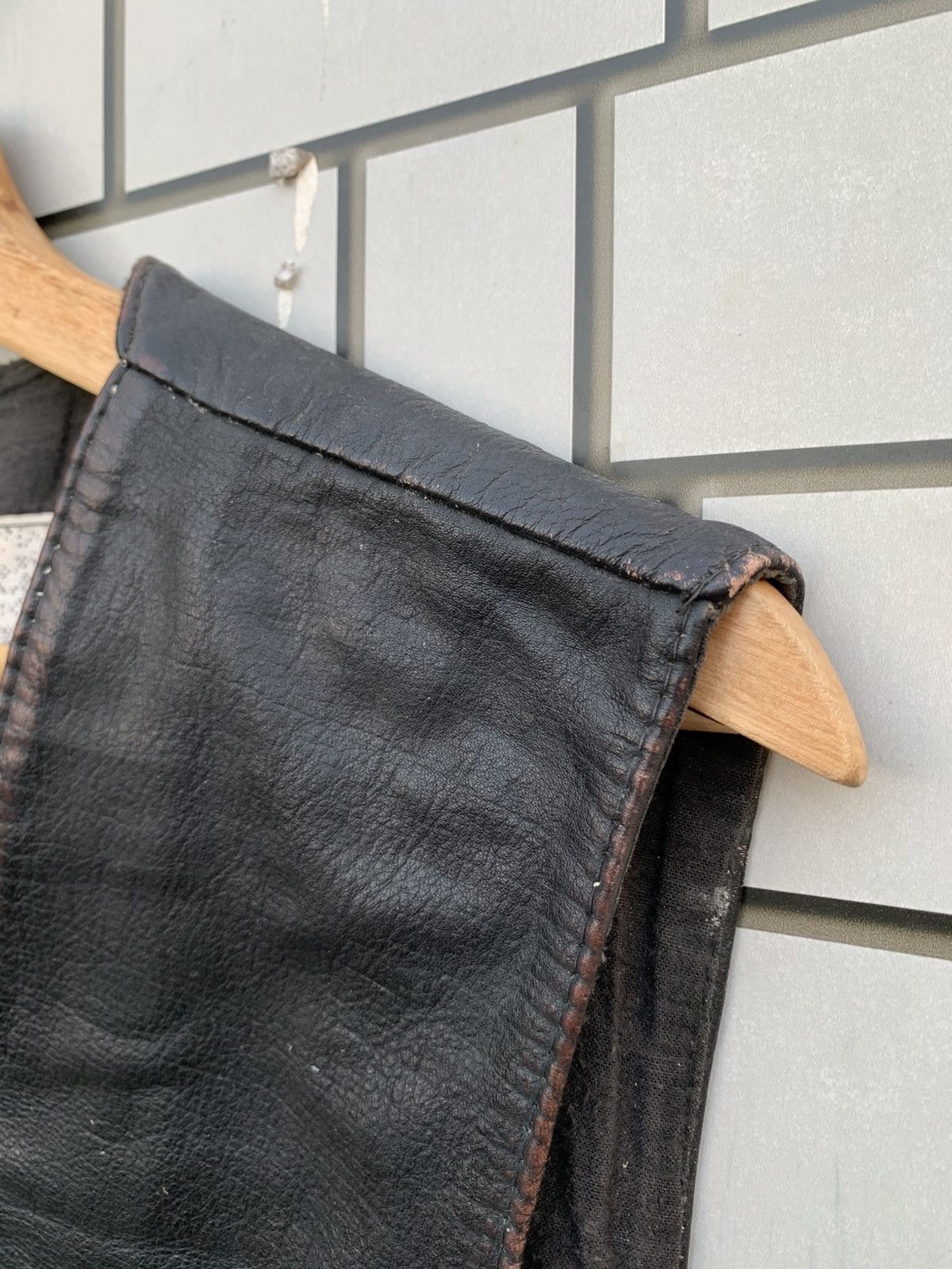 Vintage Vintage ECHT LEDER The Flying Vests Leather Jacket Size US M / EU 48-50 / 2 - 9 Thumbnail