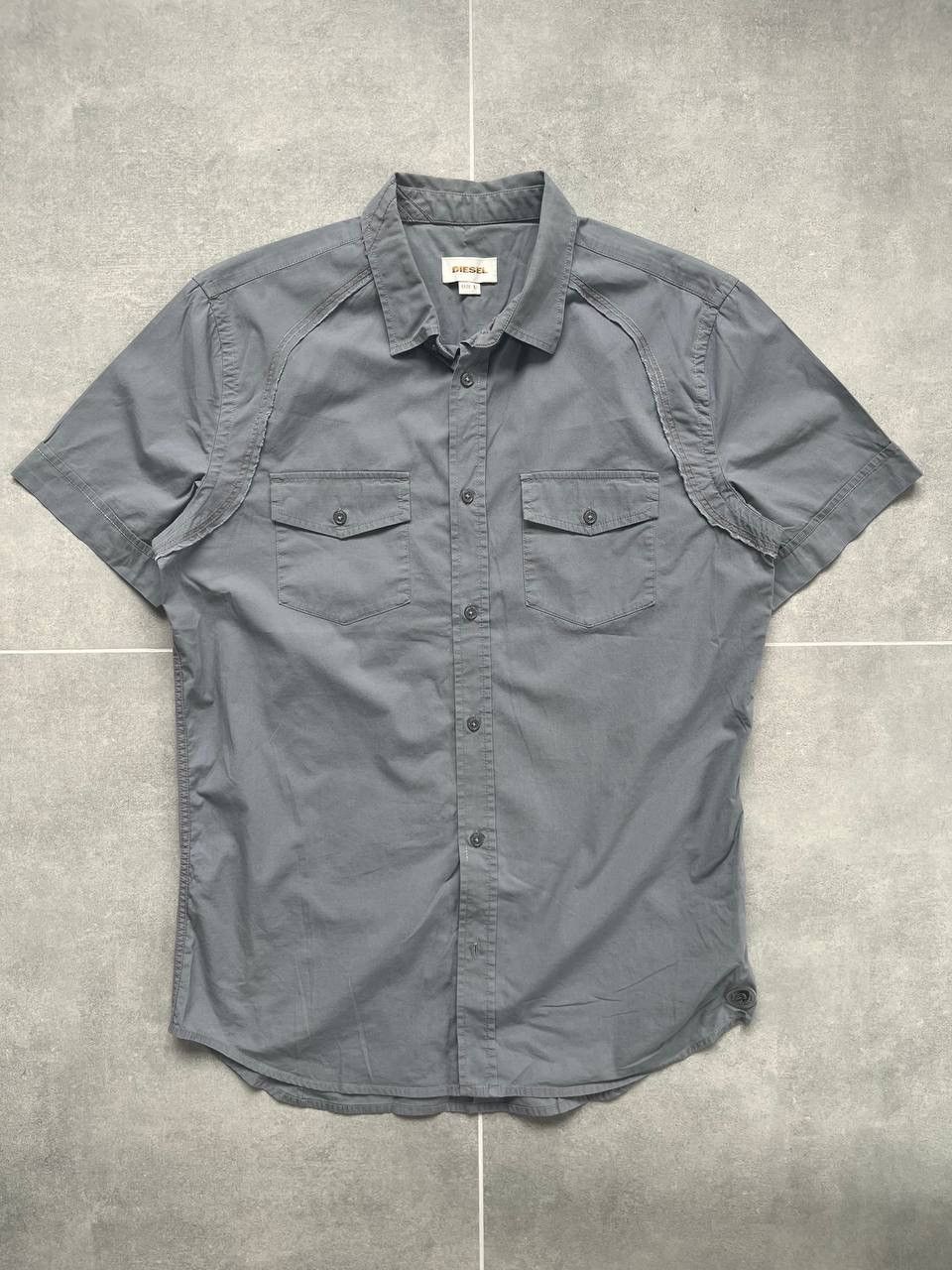 Diesel Diesel Gret Button Up Short Sleeve Shirt Size US L / EU 52-54 / 3 - 1 Thumbnail