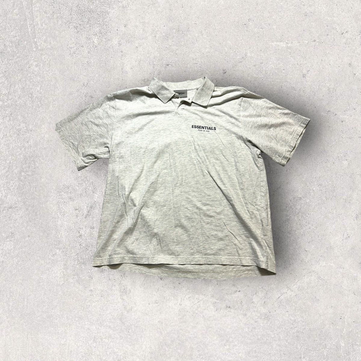 トップス fear of god HEAVY TERRY V-NECK POLO 5th Fear Of God // Fifth Collection Heavy Terry V-Neck Polo Shirt