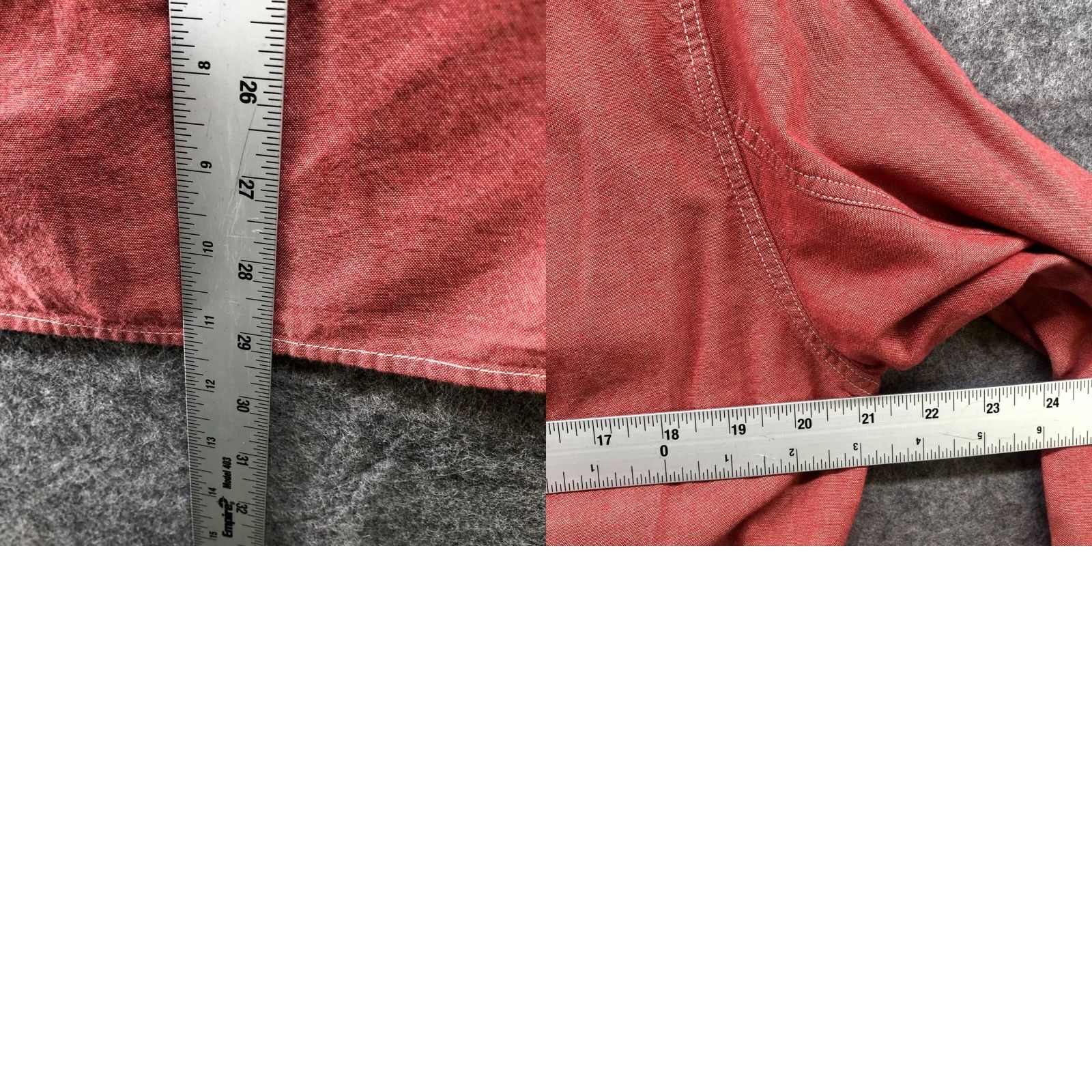 J.Crew J. Crew Shirt Mens S Button-Up Long Sleeve Salmon Pink Cotton Tailored Fit Chest Pockets Size US S / EU 44-46 / 1 - 8 Thumbnail