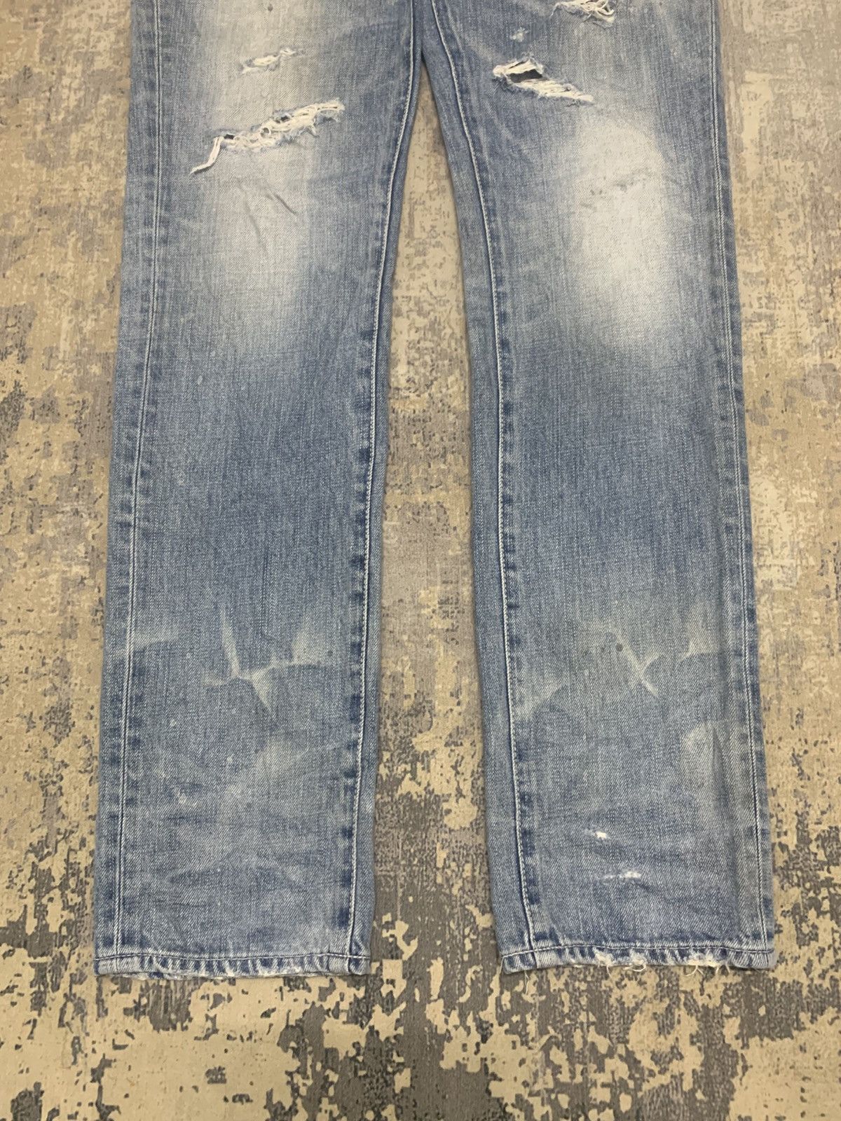 Japanese Brand AOIRO Japanese Distressed Denim Size US 32 / EU 48 - 3 Thumbnail
