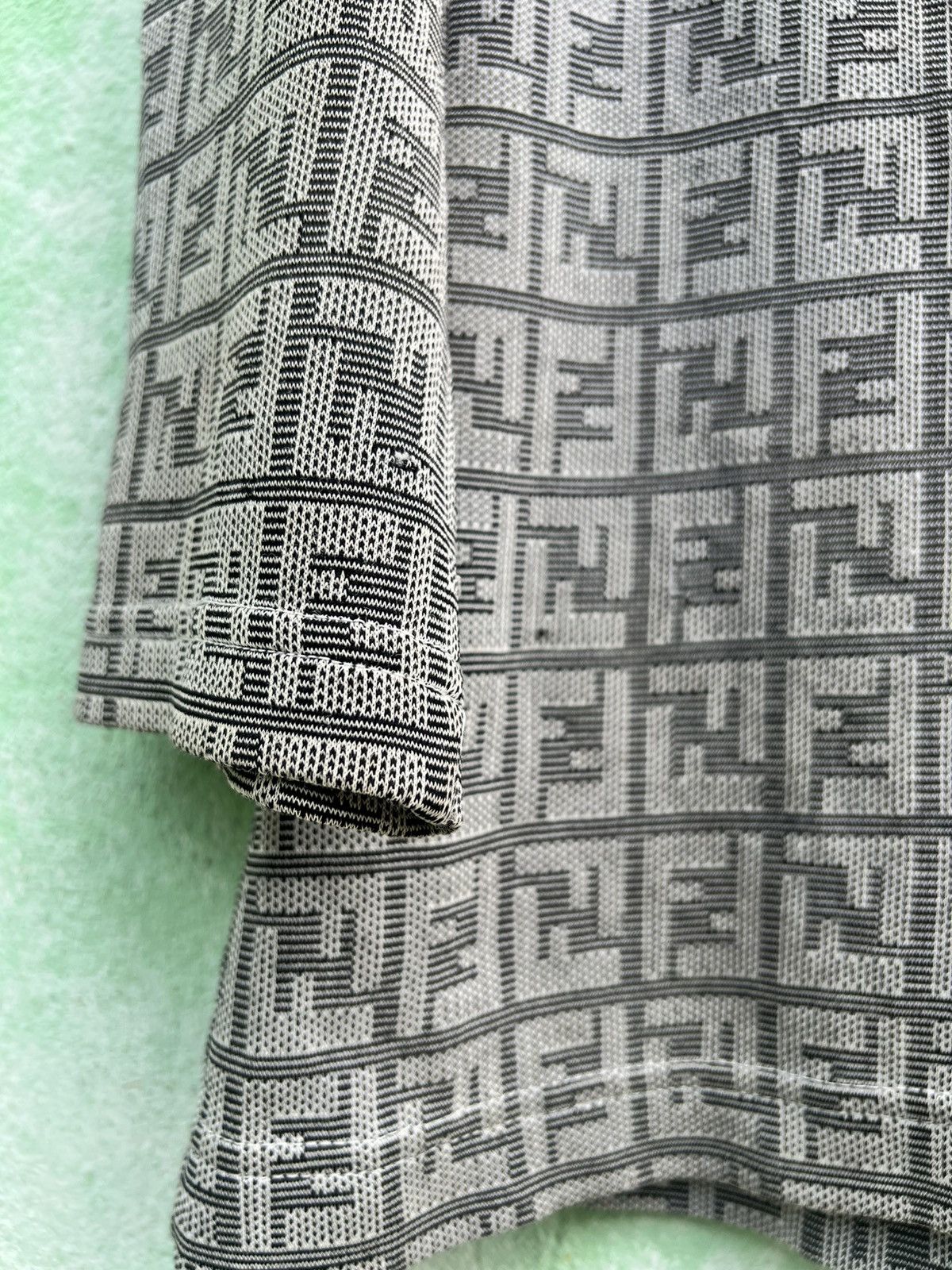 Fendi VINTAGE Fendi Jeans Zucca Monogram Knit Hoodie Half Zip Size US S / EU 44-46 / 1 - 14 Thumbnail