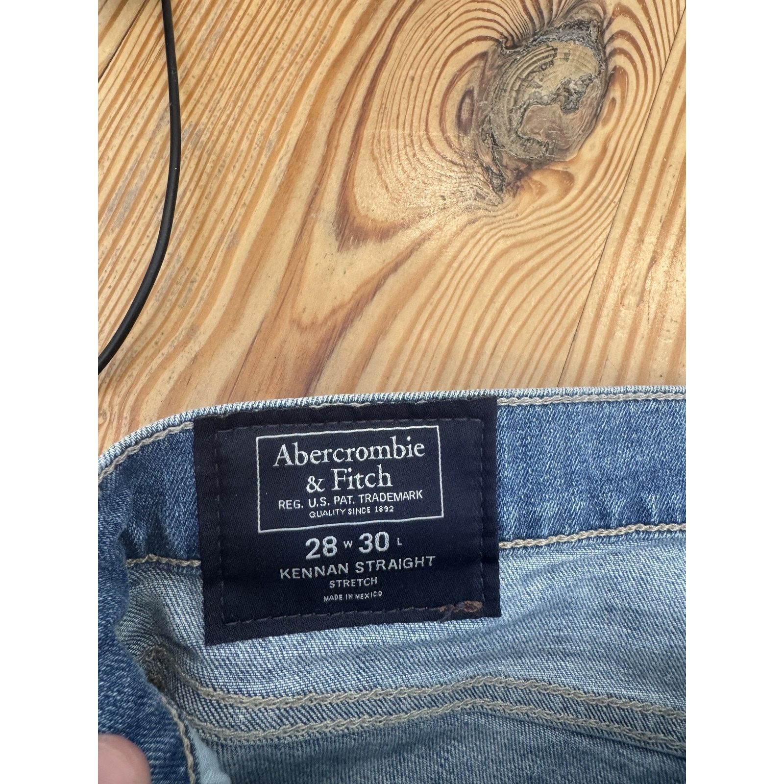 Abercrombie & Fitch Abercrombie & Fitch Jeans Mens 28x30 Stretch Denim Pants Size US 28 / EU 44 - 6 Thumbnail