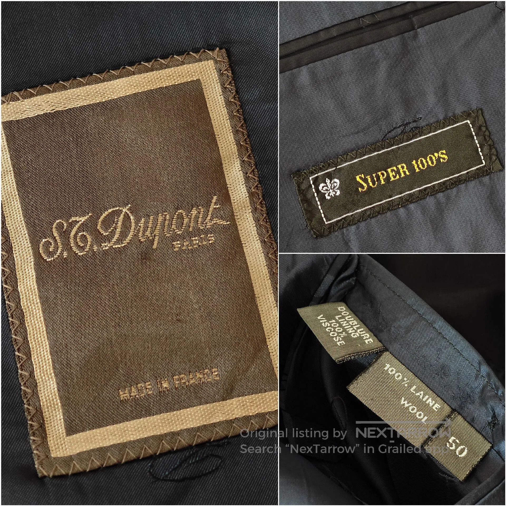 S.T. Dupont Custom Gray Wool Double-Breasted Suit. Size US M / EU 48-50 / 2 - 6 Thumbnail