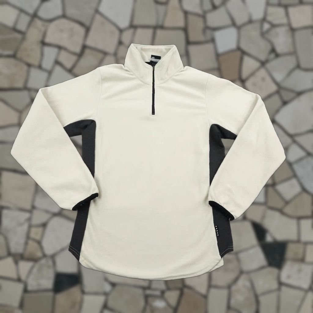 Nike VINTAGE Nike Sweater Womens Small White Alpha Project 1/4 Zip Pullover Fleece Size S / US 4 / IT 40 - 1 Thumbnail