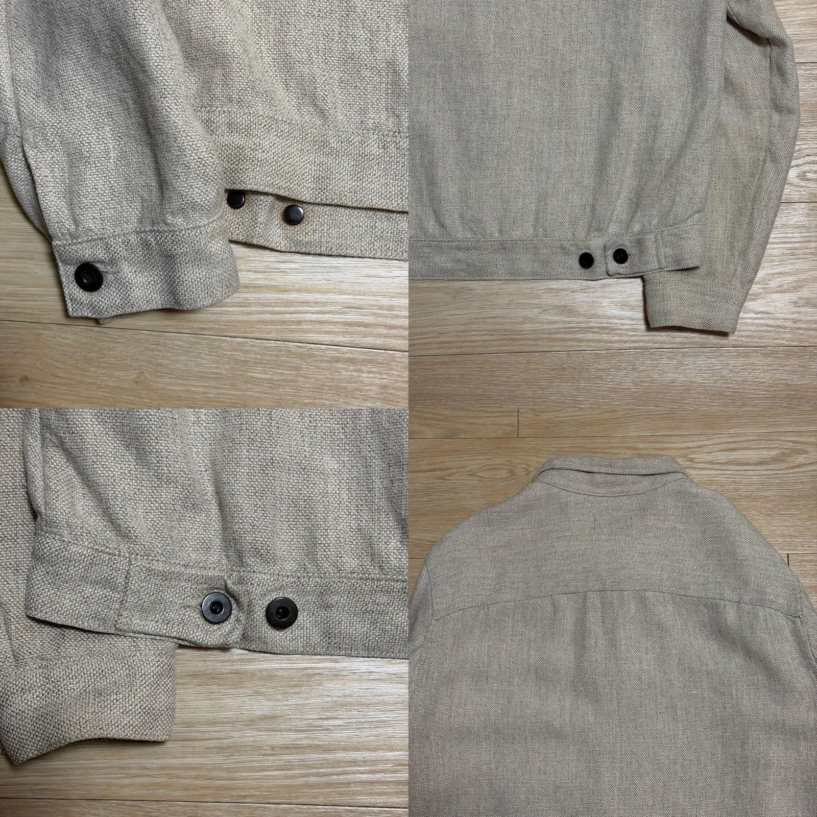 Evan Kinori Evan Kinori Jacket Mens M ecru Early Archive Wool Hemp Rare Size Size US M / EU 48-50 / 2 - 8 Thumbnail