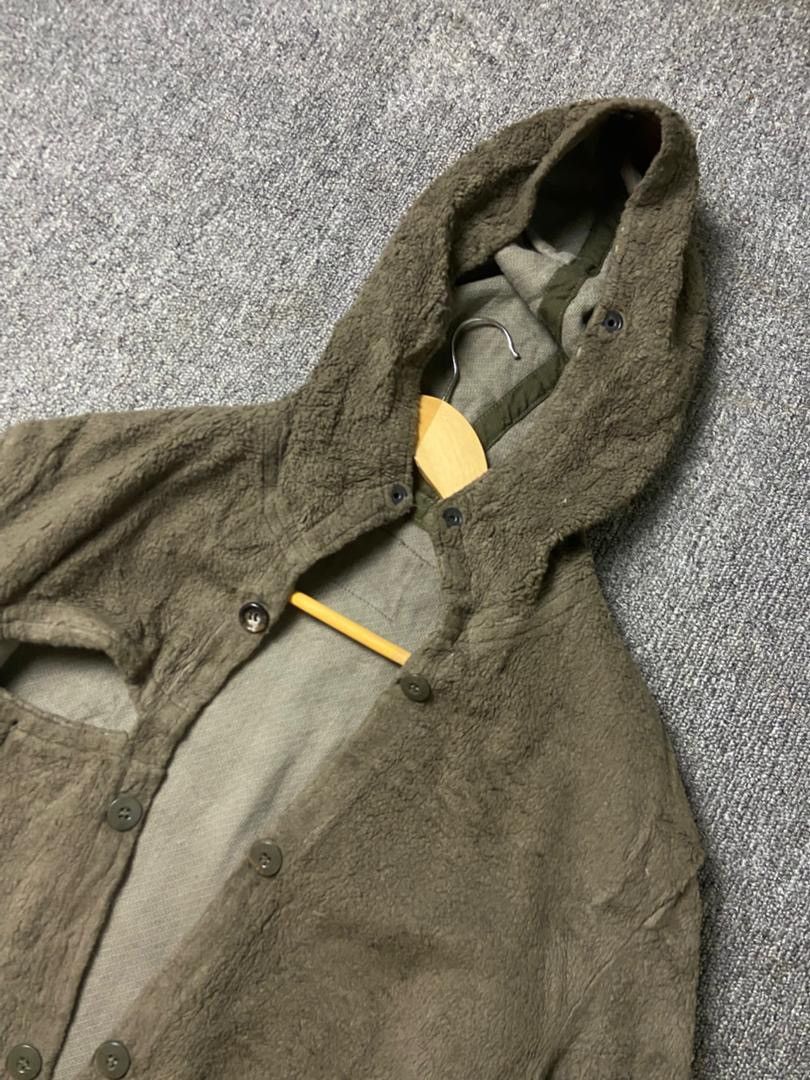 Japanese Brand Japanese Brand Military Fleece Hooded Open Jacket (184) Size US M / EU 48-50 / 2 - 3 Thumbnail