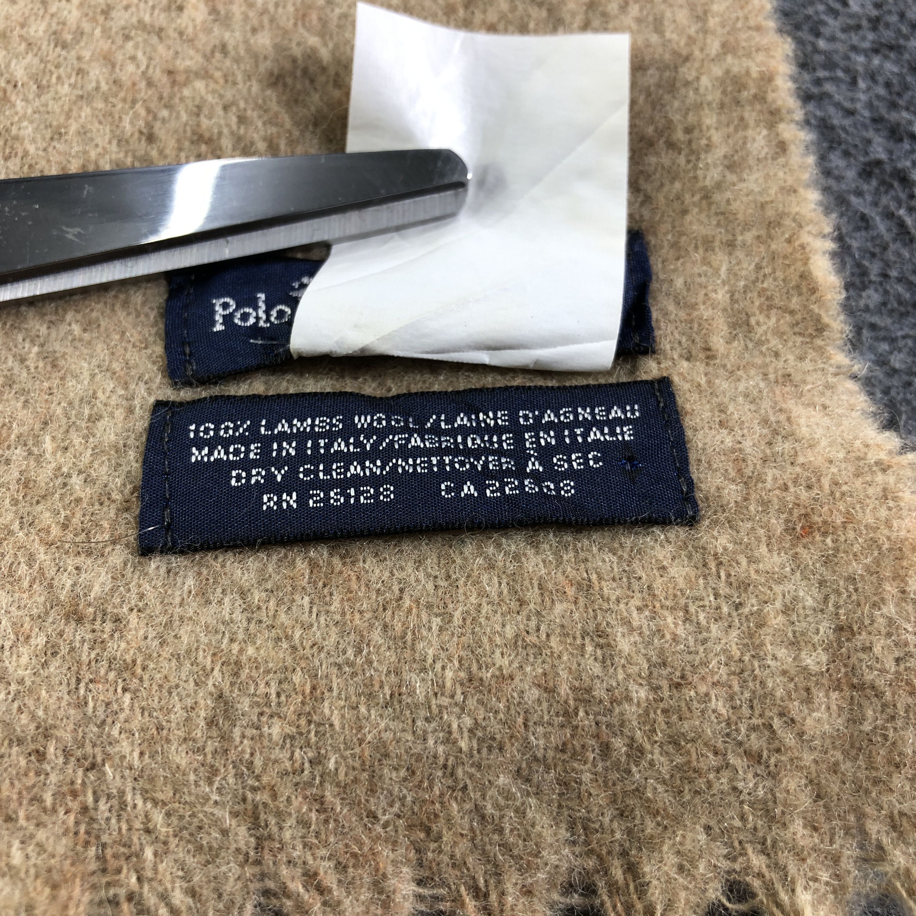 Polo Ralph Lauren Polo Ralph Lauren Wool Scarf Muffler Neckwear V2744 Size ONE SIZE - 6 Thumbnail