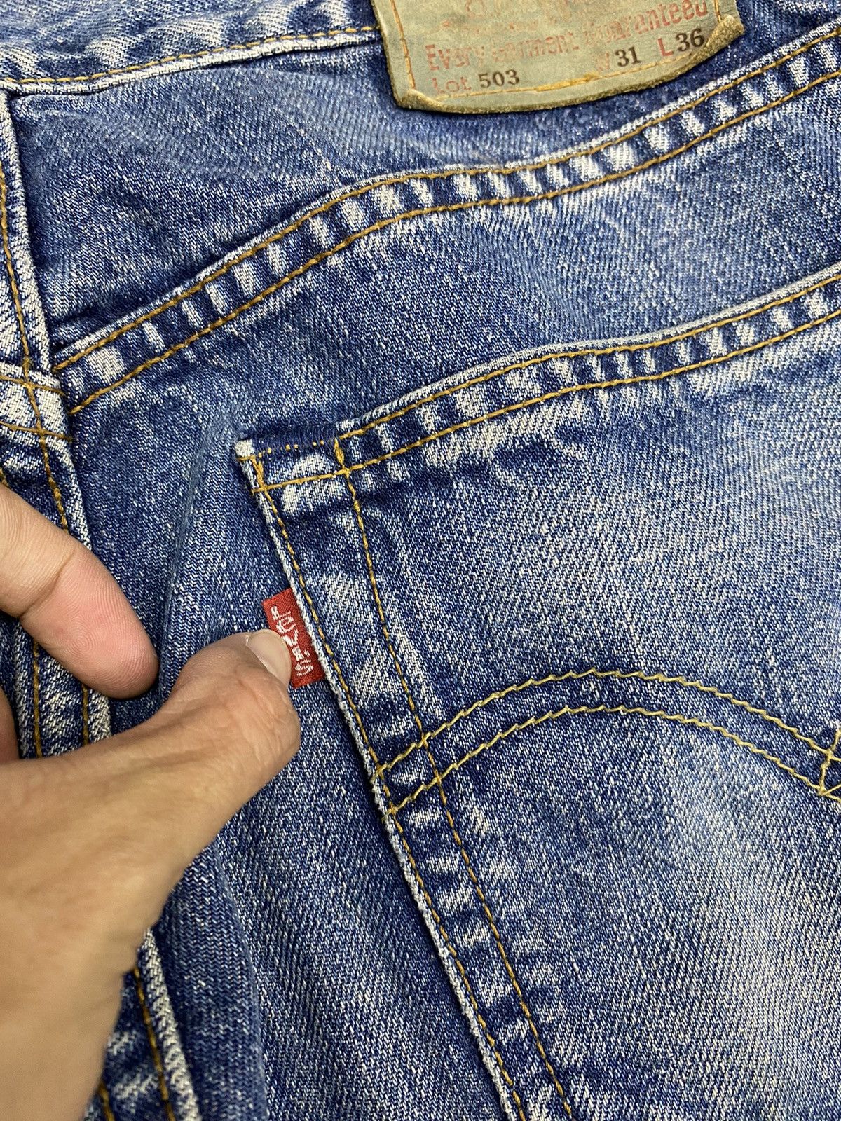 Levi's × Levi's Vintage Clothing × Vintage levis selvedge 503 jeans pant vintage Size US 31 - 6 Thumbnail