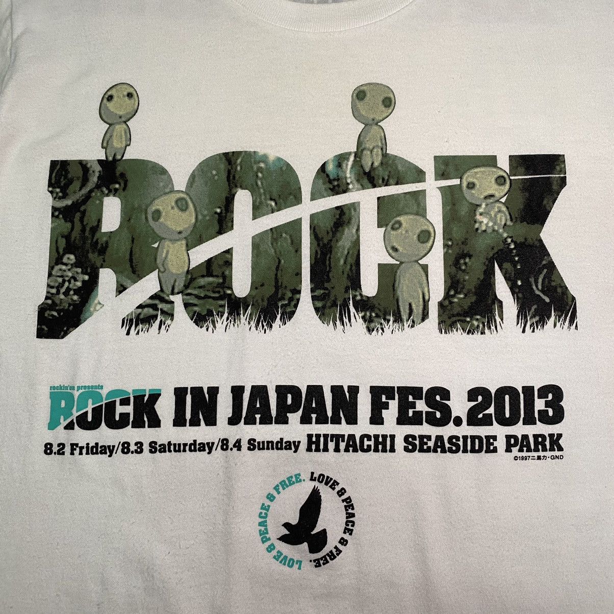 Anime STUDIO GHIBLI PRINCESS MONONOKE KODAMA ROCK IN JAPAN T SHIRT Size US M / EU 48-50 / 2 - 6 Thumbnail
