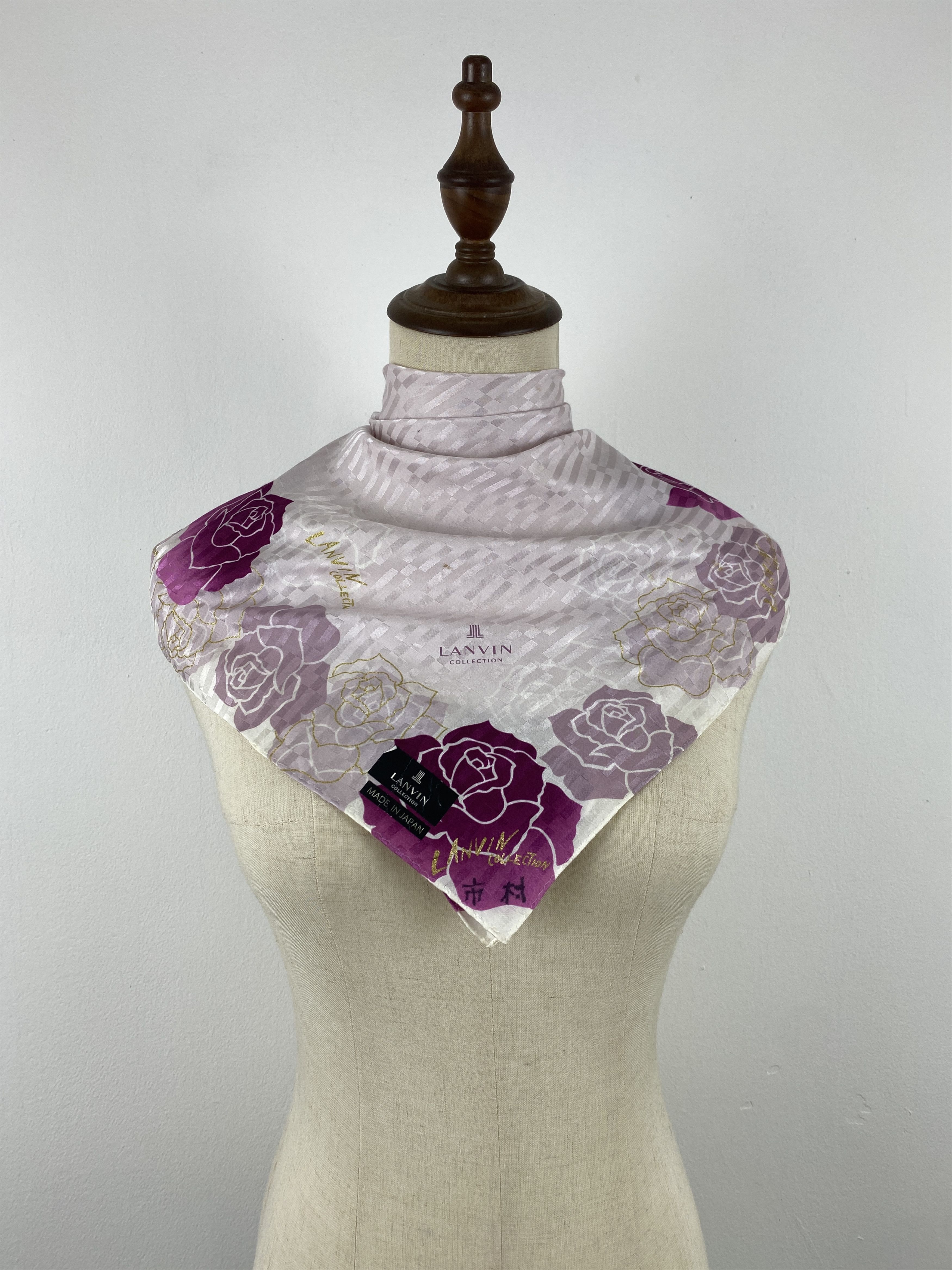 Lanvin Vintage Lanvin Japan Collection Rose Silk Scarf SN0117 Size ONE SIZE - 2 Thumbnail