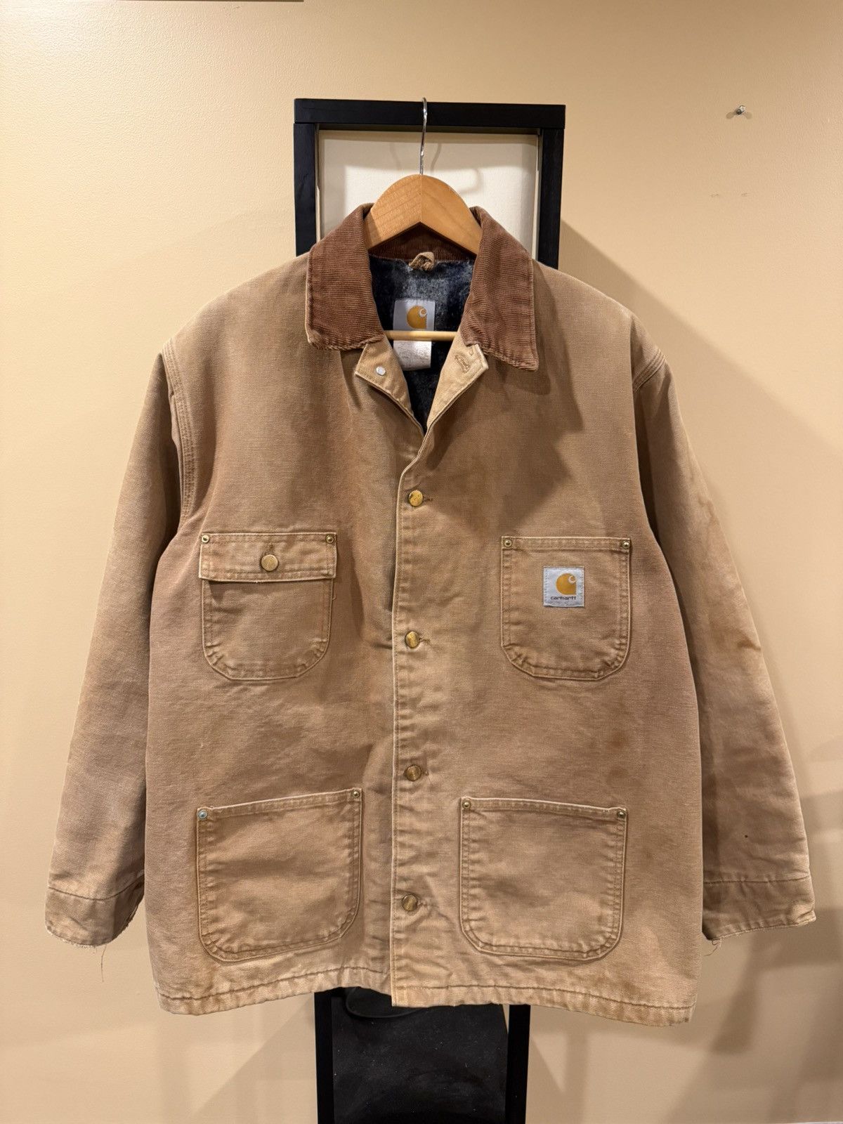 Carhartt Vintage Carhartt Chore Blanket Lined Work Wear Canvas Jacket Size US XL / EU 56 / 4 - 1 Thumbnail