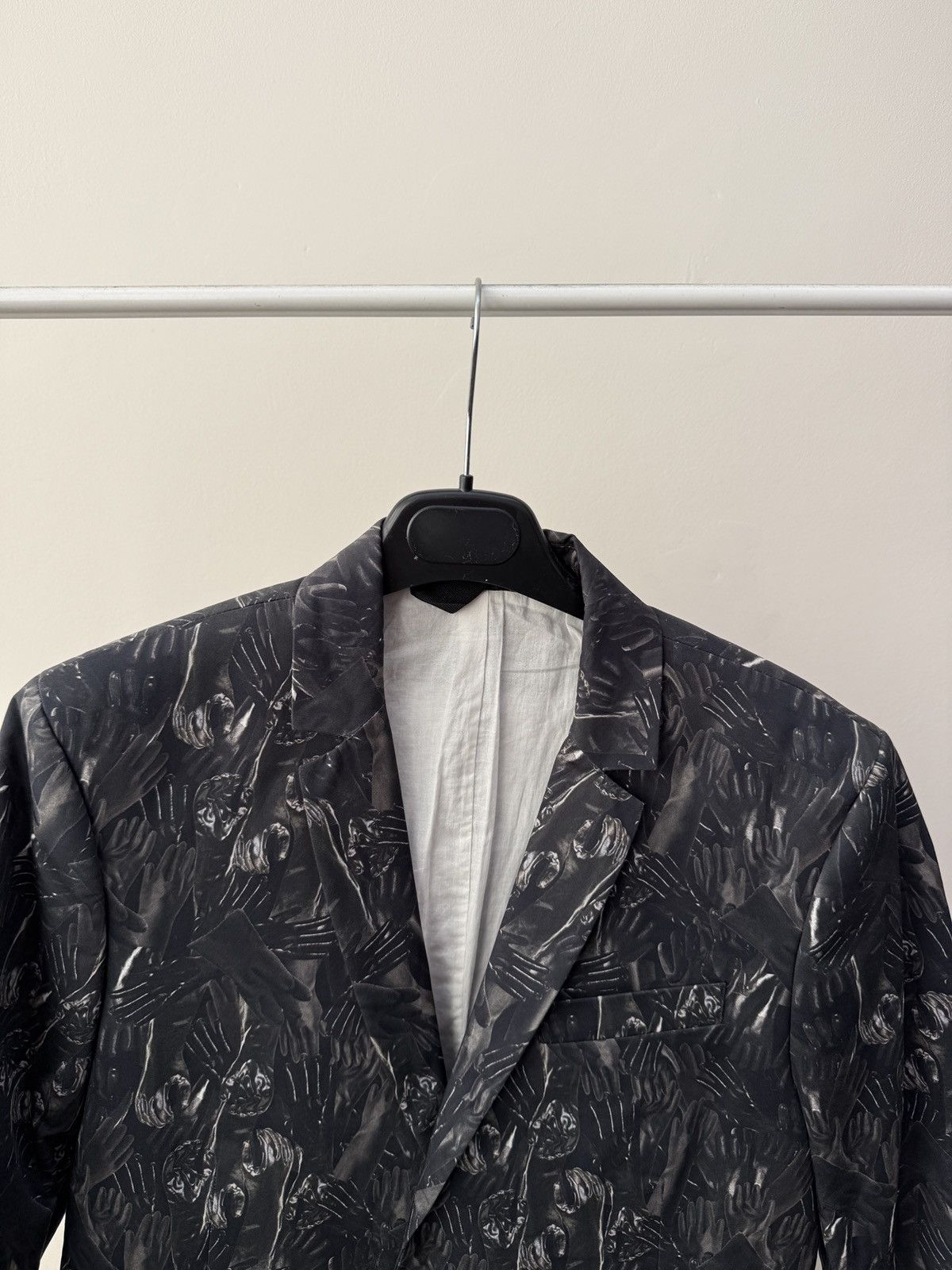 Diesel Vintage Diesel Blazer Jacket Abstract Graphic Print Size 50R - 4 Thumbnail