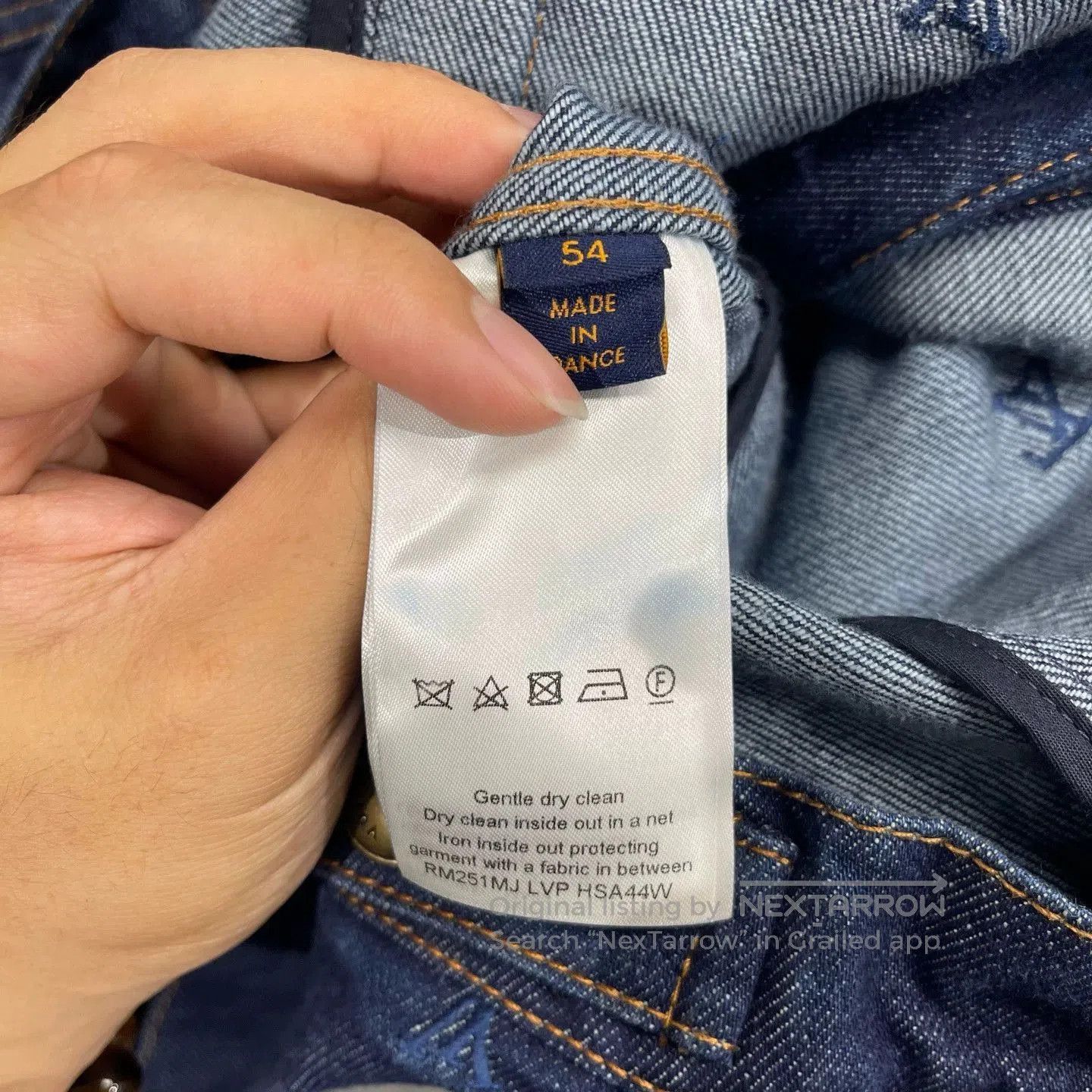 Louis Vuitton Blue Denim Jacket with Button Front and Pockets. Size US L / EU 52-54 / 3 - 5 Thumbnail