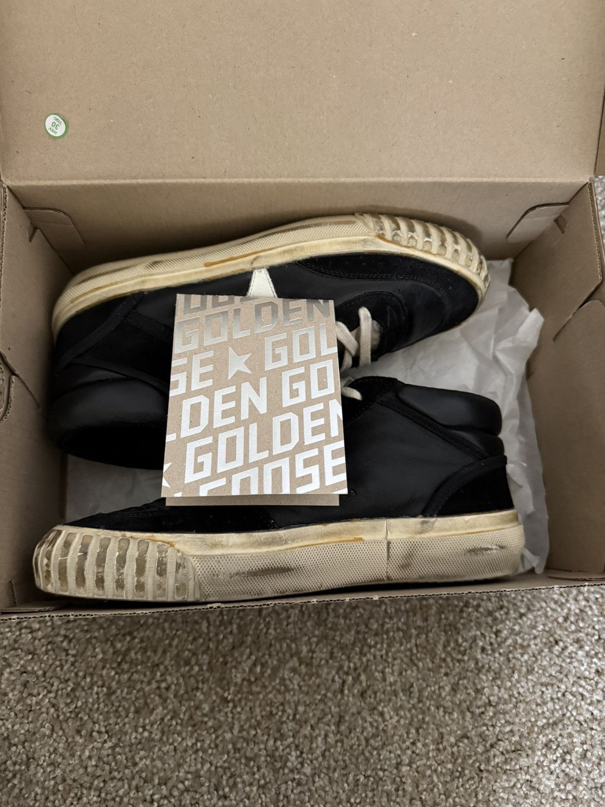 Golden Goose Mid Star in black nappa and suede Size US 7 / EU 40 - 11 Thumbnail