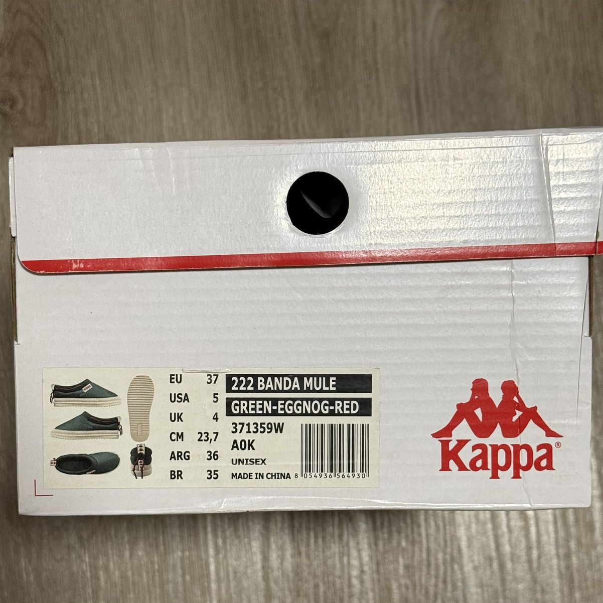 Kappa Kappa 222 Banda Mule Slippers Green Eggnog Red Size 5 New Size US 5 / EU 37 - 8 Thumbnail