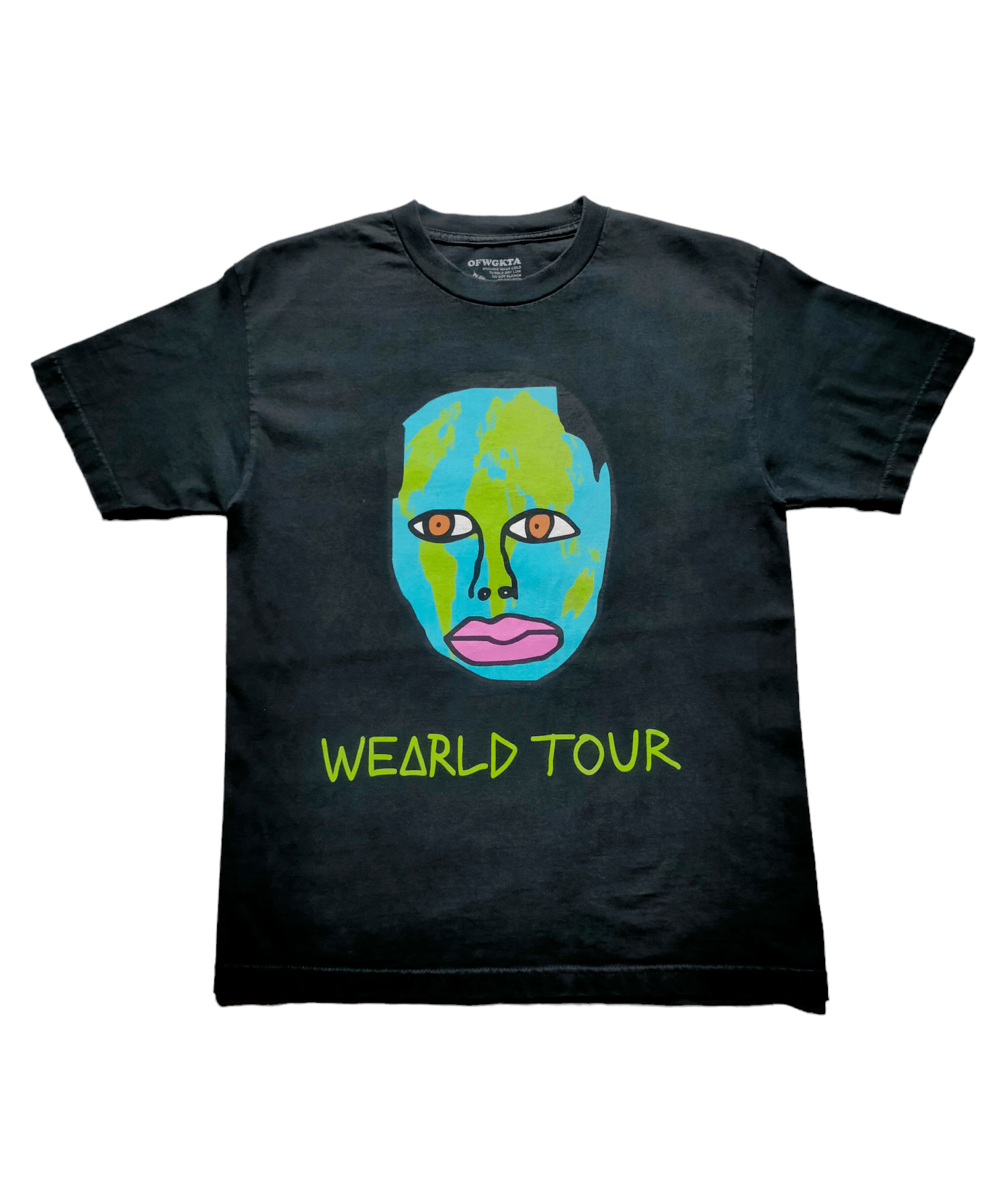 image of Golf Wang x Odd Future Ofwgkta Word Wearld Tour T-Shirt in Black, Men's (Size Medium)