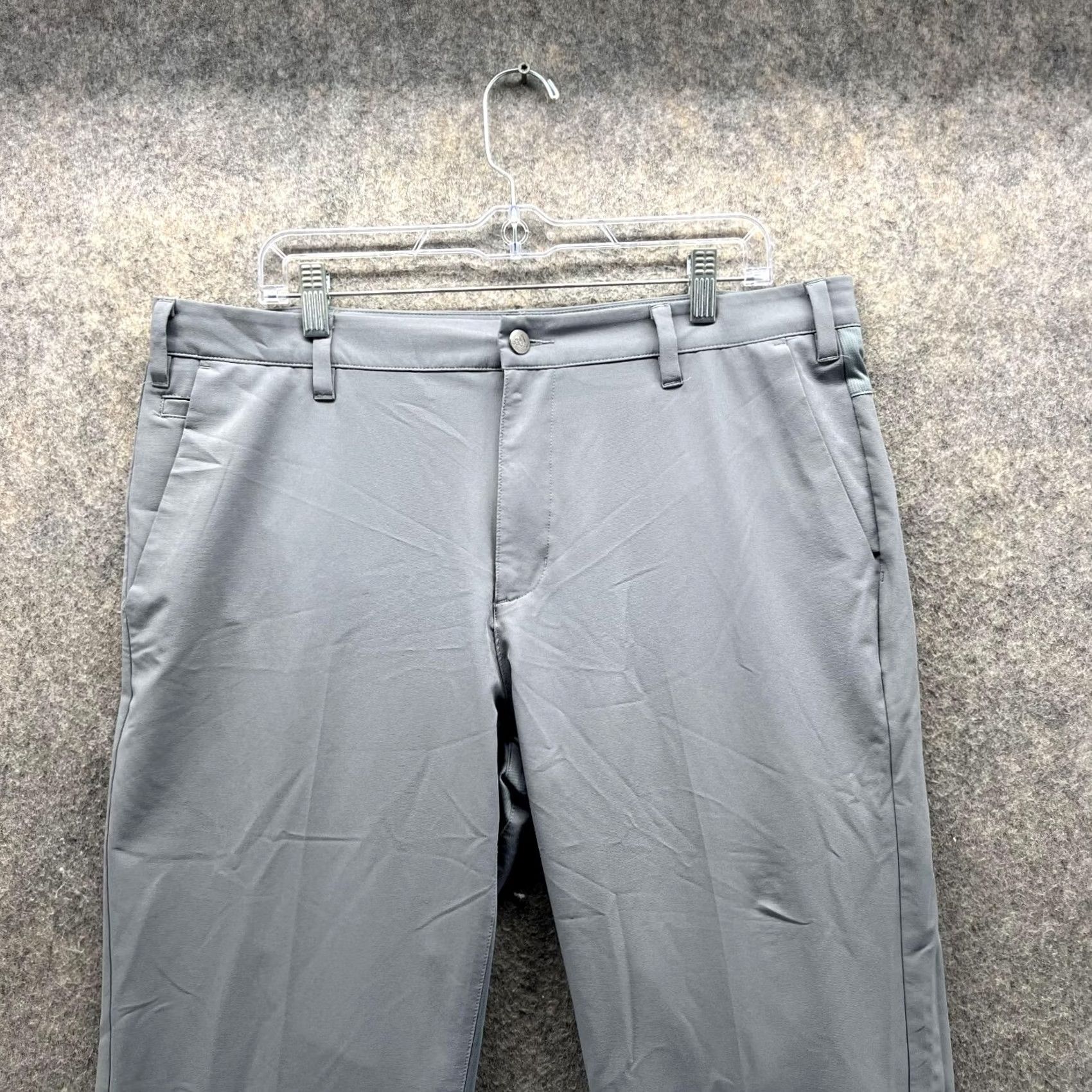 Adidas Adidas Pants Men 36x32 Adult Gray Chino Pleated Athletic Golf Golfer Climalite Size US 36 / EU 52 - 2 Thumbnail