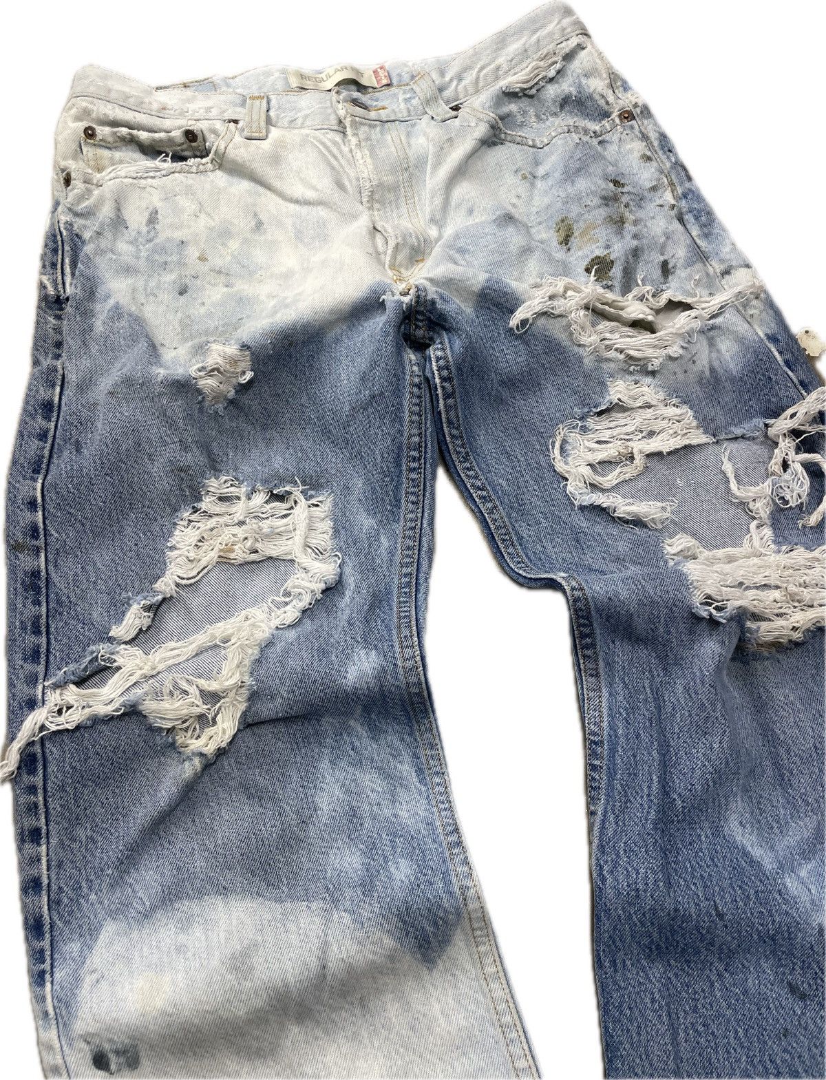 Levi's × Vintage Levi’s Thrashed 505 Jeans Size US 34 / EU 50 - 1 Thumbnail