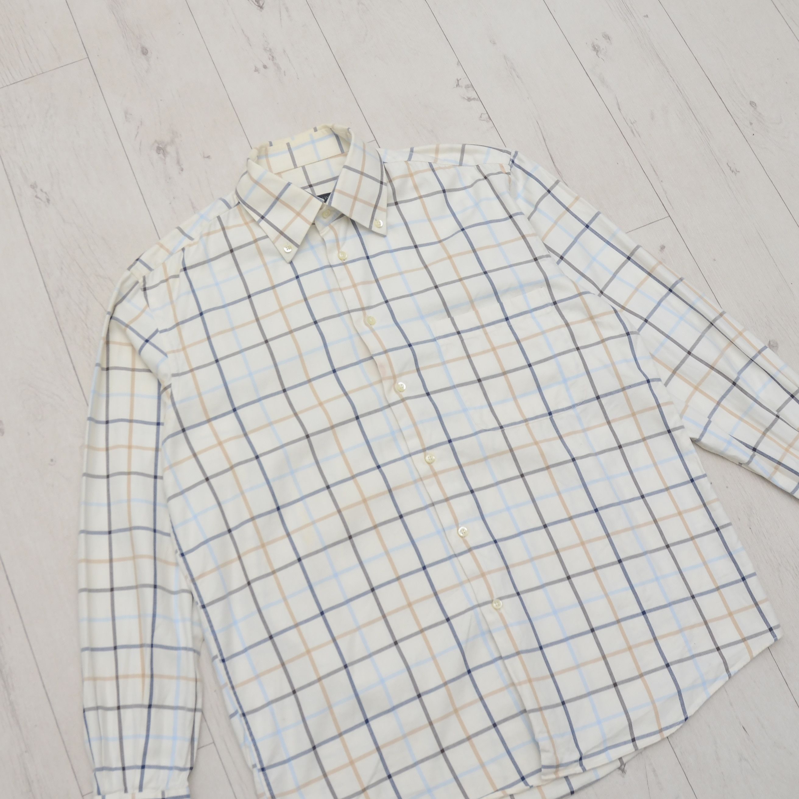 Tombolini Tombolini Men's Dress Shirt Button-Up Checkered Pattern Size US L / EU 52-54 / 3 - 2 Thumbnail